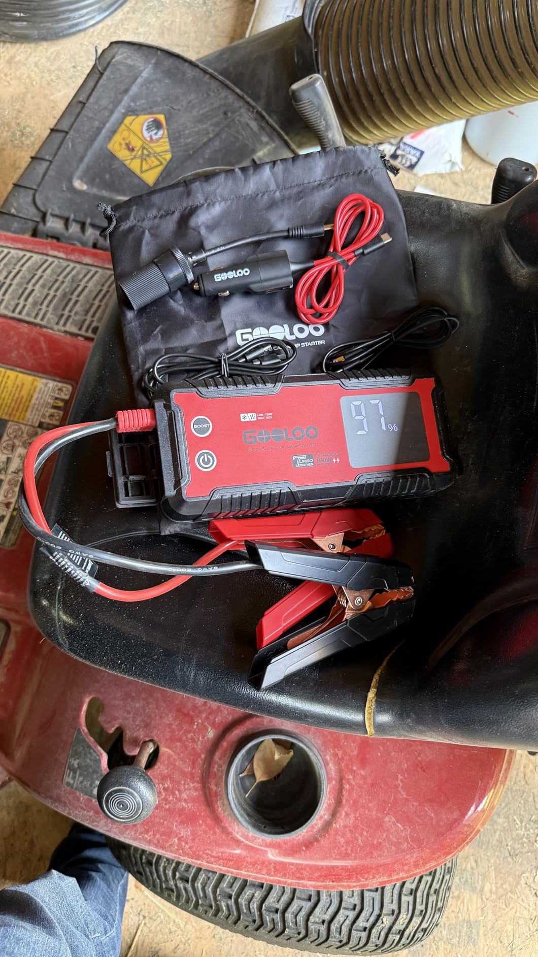 GOOLOO GT4000 Arctic Jump Starter with -40°F Pre-Heating Tech for Cold-Start,4000A 100W Two-Way Fast-Charging 12V SuperSafe Portable Battery Booster Pack,Jump Box for 10L Diesel and 12L Gas Engine customer photo 2