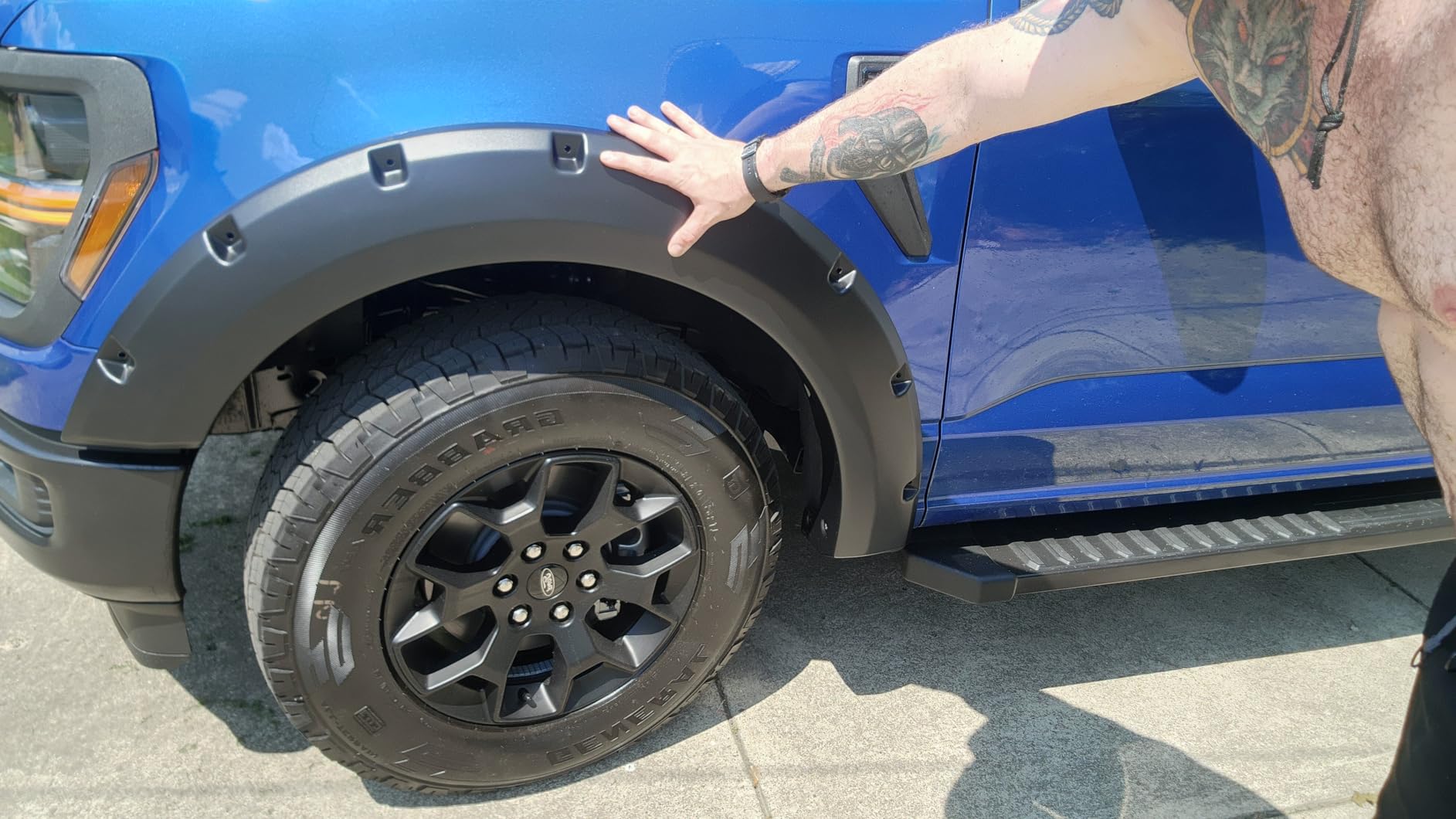Bushwacker - Extend-A-Fender, Front & Rear Fender Flares | Fits 2021-2026 Ford F-150 (Excludes Lightning), Black | 4-Pcs. 20964-02 customer photo 1