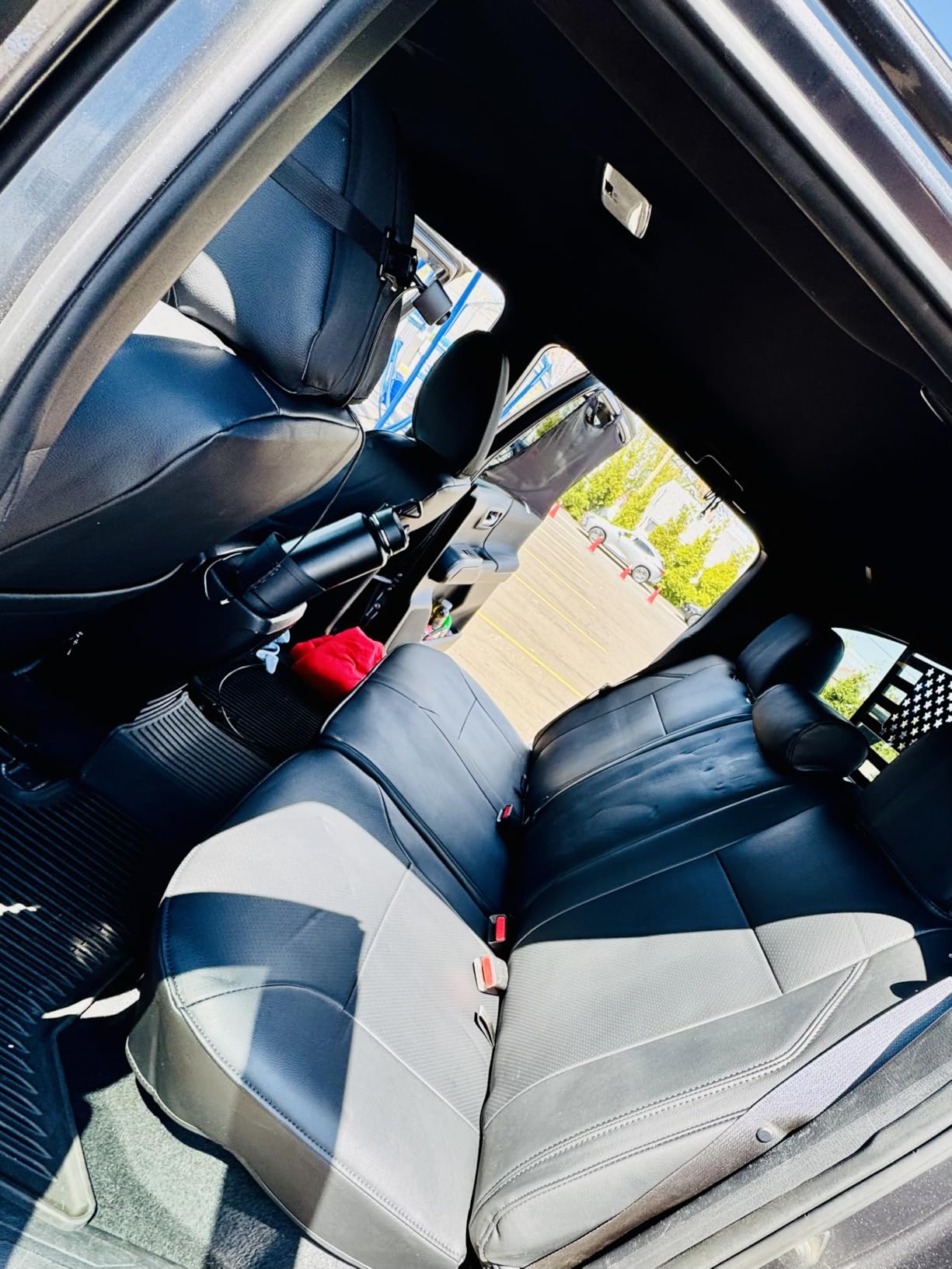 LUCKYMAN CLUB 2 Front Tacoma Seat Covers Custom Fit 2016-2023 Tacoma Crew Cab and Extended Cab (Black 2 pcs) customer photo 1