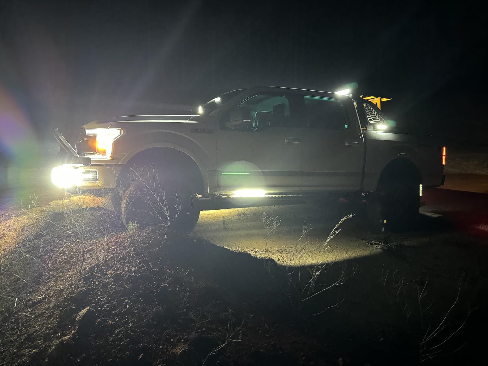 Auxbeam 50 Inch LED Light Bar 288W, 5D Lens Waterproof Off Road Driving Lights, 28800 Lumens Double Row Spot Flood Combo customer photo 2
