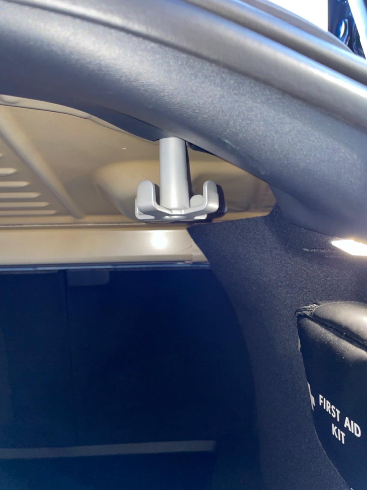Model 3 Trunk Hook Aluminum Trunk Grocery Bag Hook for 2016-2025 Tesla Model 3 Metal Tote Grocery Bag Holder, Interior Accessories, Black customer photo 2