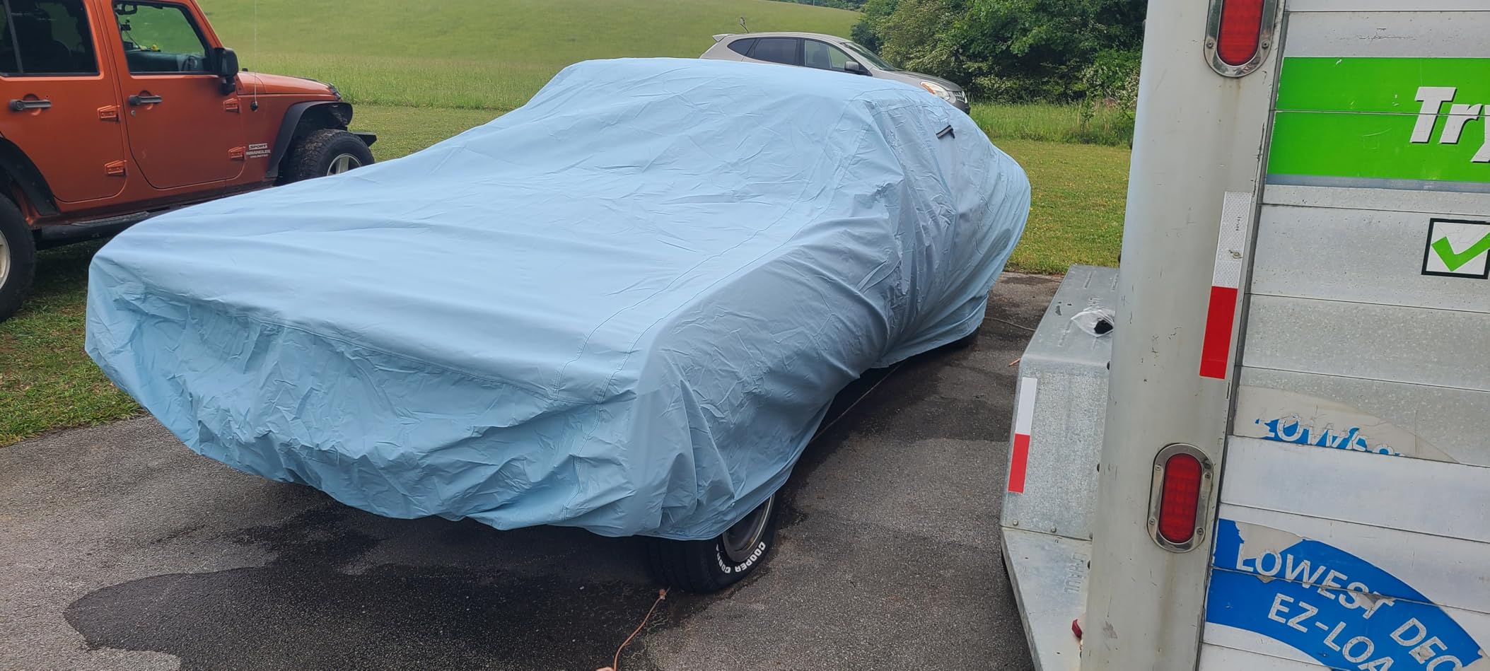 iCarCover Custom Car Cover for Chevy Impala 2-Door, 4-Door, Waterproof All Weather Rain Snow UV Sun Protector Full Exterior Indoor Outdoor Car Cover customer photo 2