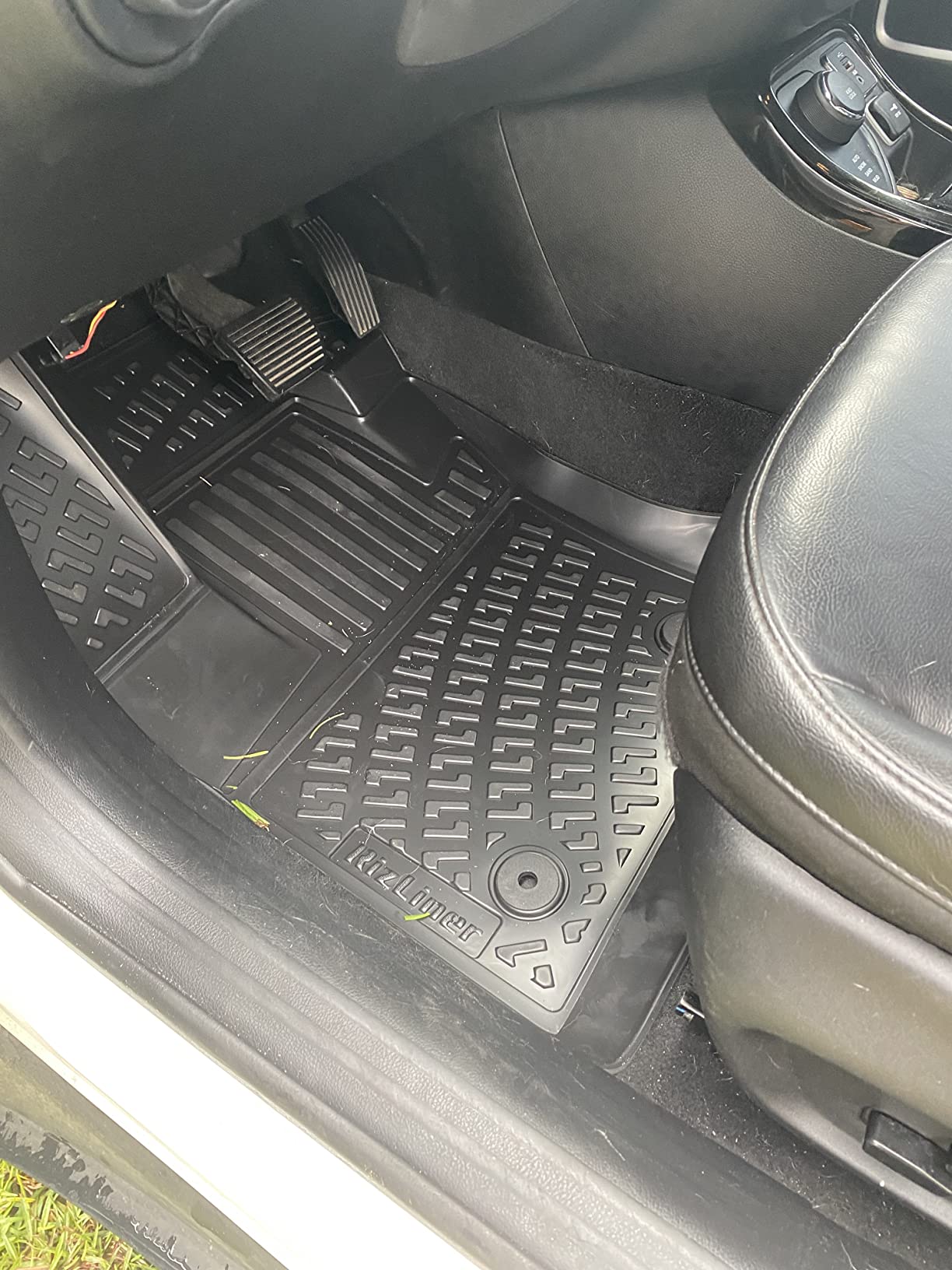 RizLiner Tesla Model S 2015-2019 Floor Mats 3D Custom Fit Compatible with Tesla Model S Car Mats Laser Measured 1st & 2nd Row Floor Liners All Weather Odorless Non-Slip TPE (Front & Rear,Black) customer photo 1