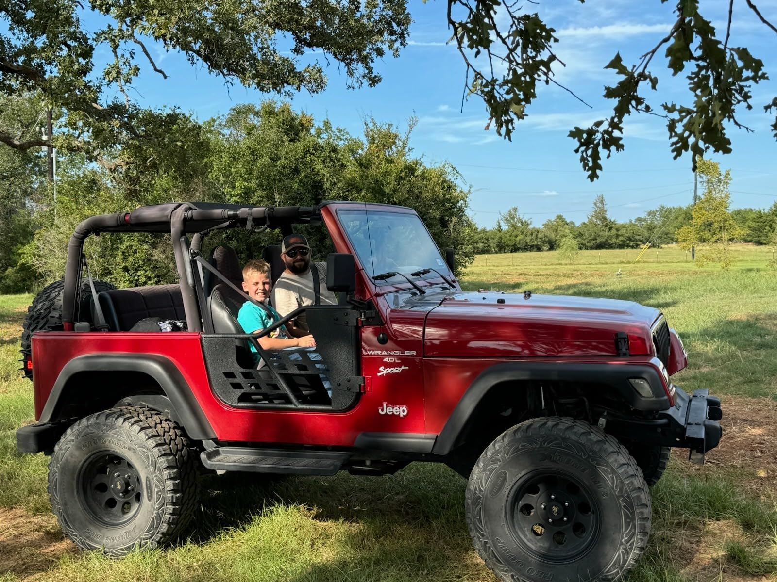Hooke Road Wrangler TJ Tube Half Doors Trail Door Guards for Jeep Wrangler TJ 1997 1998 1999 2000 2001 2002 2003 2004 2005 2006 customer photo 1