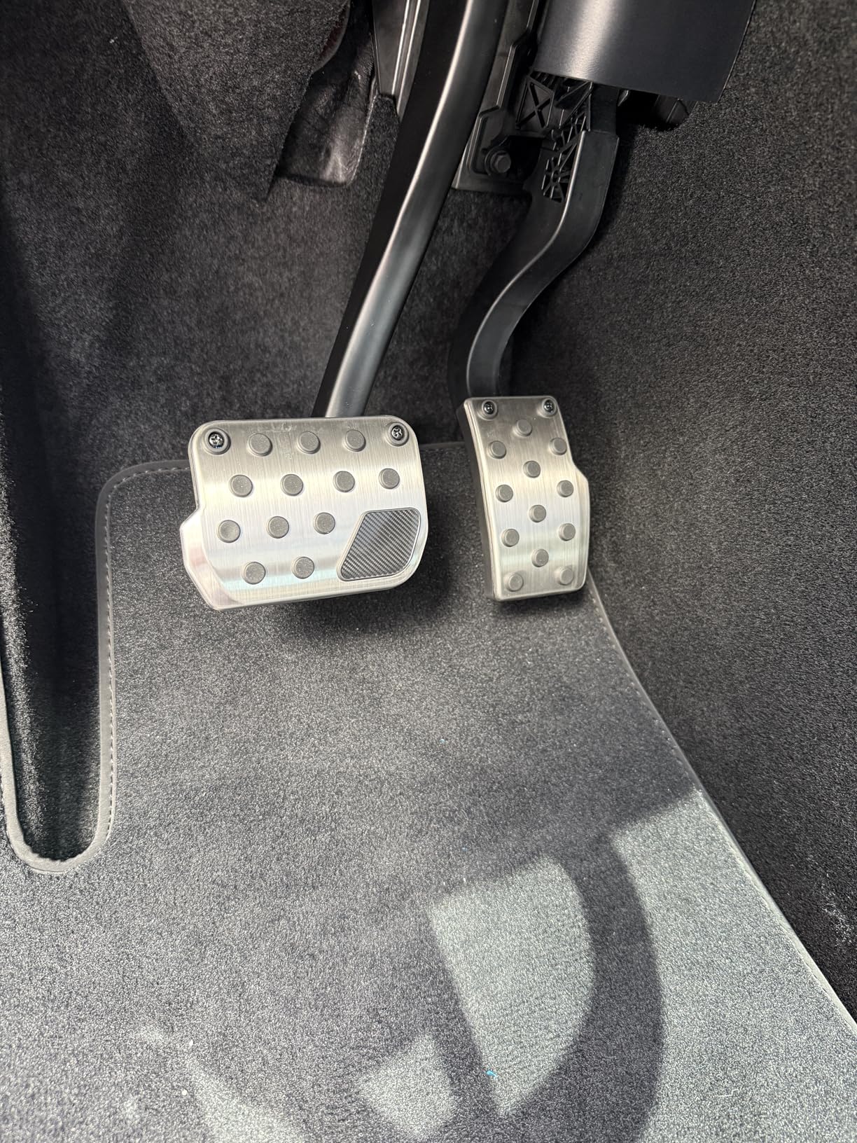 Spigen (Upgraded) Stainless Steel Performance Pedal Cover for All Model Y and Model 3 - for Model Y Juniper (Standard & Premium 2025/2026) and Model 3 Highland (Standard & Premium 2024/25/26) customer photo 1