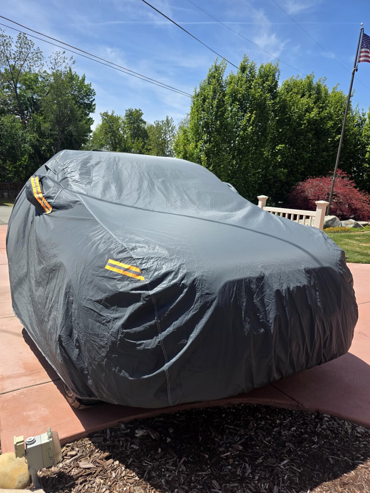 GUNHYI 16 Layers Heavy Duty SUV Car Cover Waterproof All Weather, customer photo 1