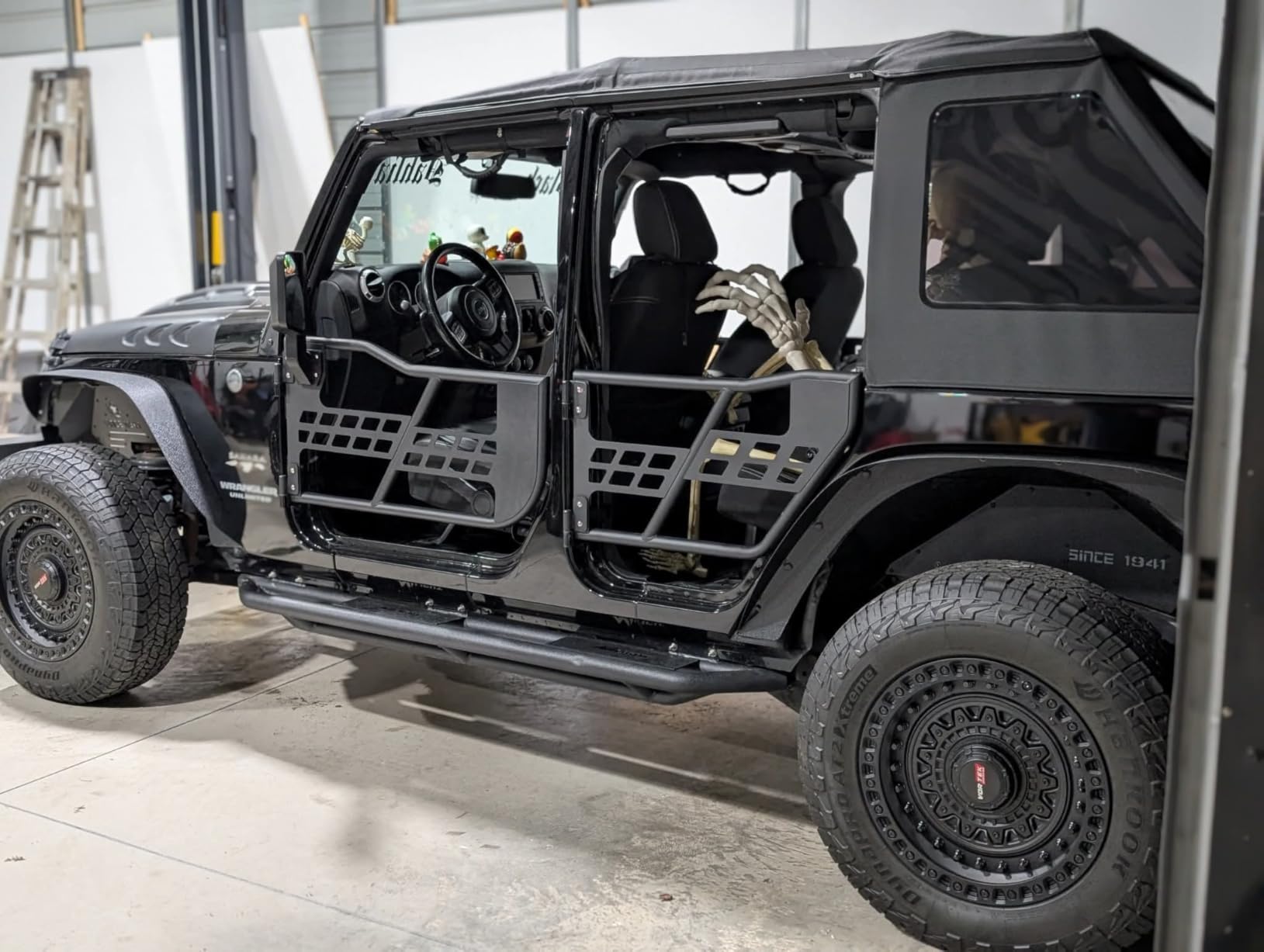 PIT66 Tube Door, Compatible with 2007-2018 Jeep Wrangler JK Front+Rear Side Tube Doors & Side View Mirrors customer photo 1
