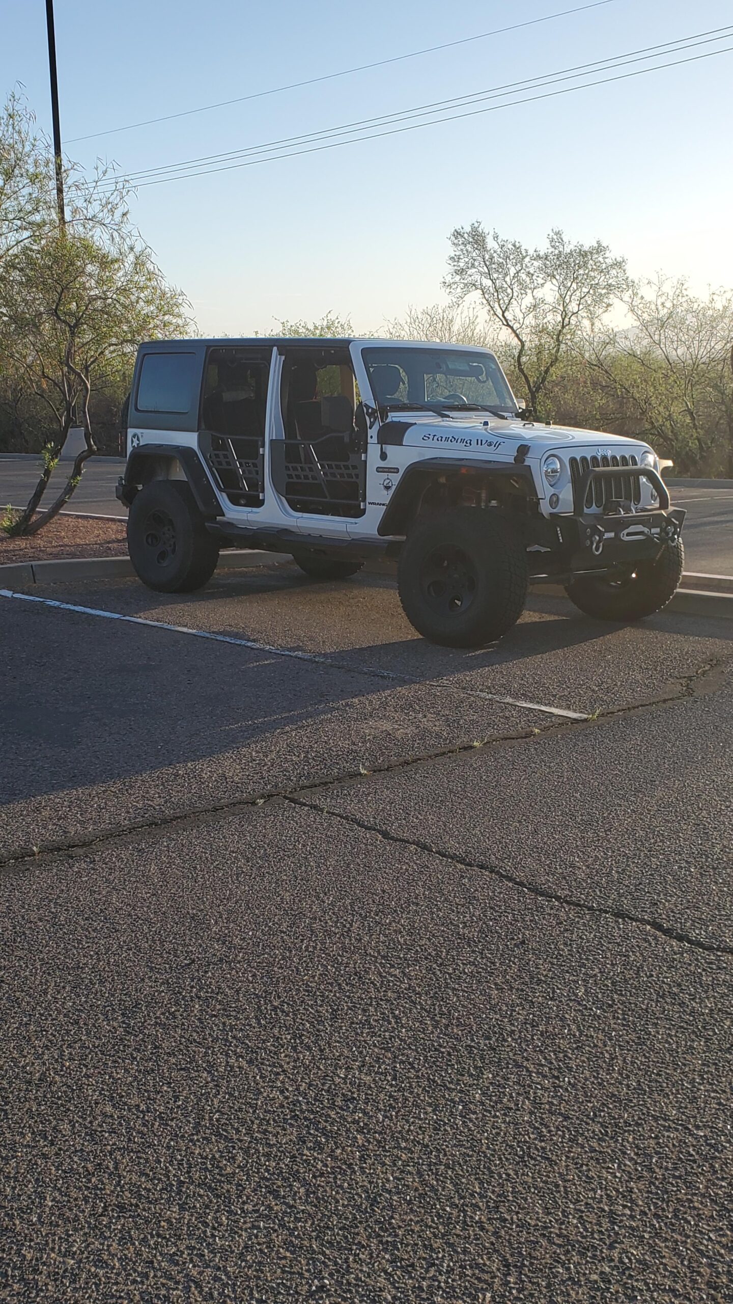 PIT66 Tube Door, Compatible with 2007-2018 Jeep Wrangler JK Front+Rear Side Tube Doors & Side View Mirrors customer photo 2