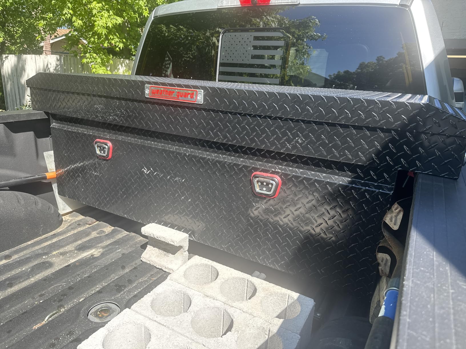 Weather Guard Saddle Truck Tool Box Aluminum Full Deep Gloss Black customer photo 1