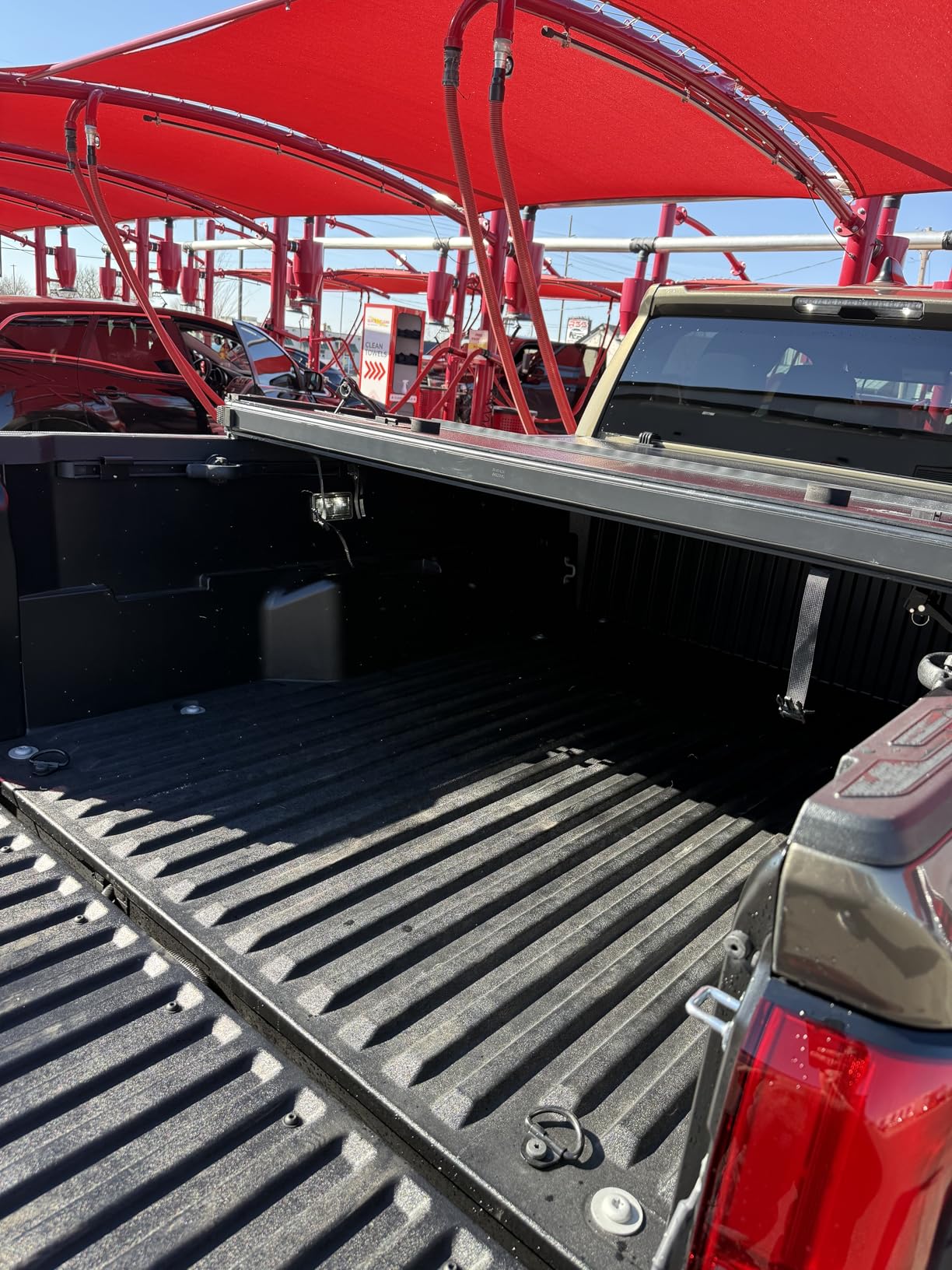 Tutel Hard Shell Folding Truck Bed Tonneau Cover | Fits 2016-2026 Toyota Tacoma w/OE Track System 5' 1