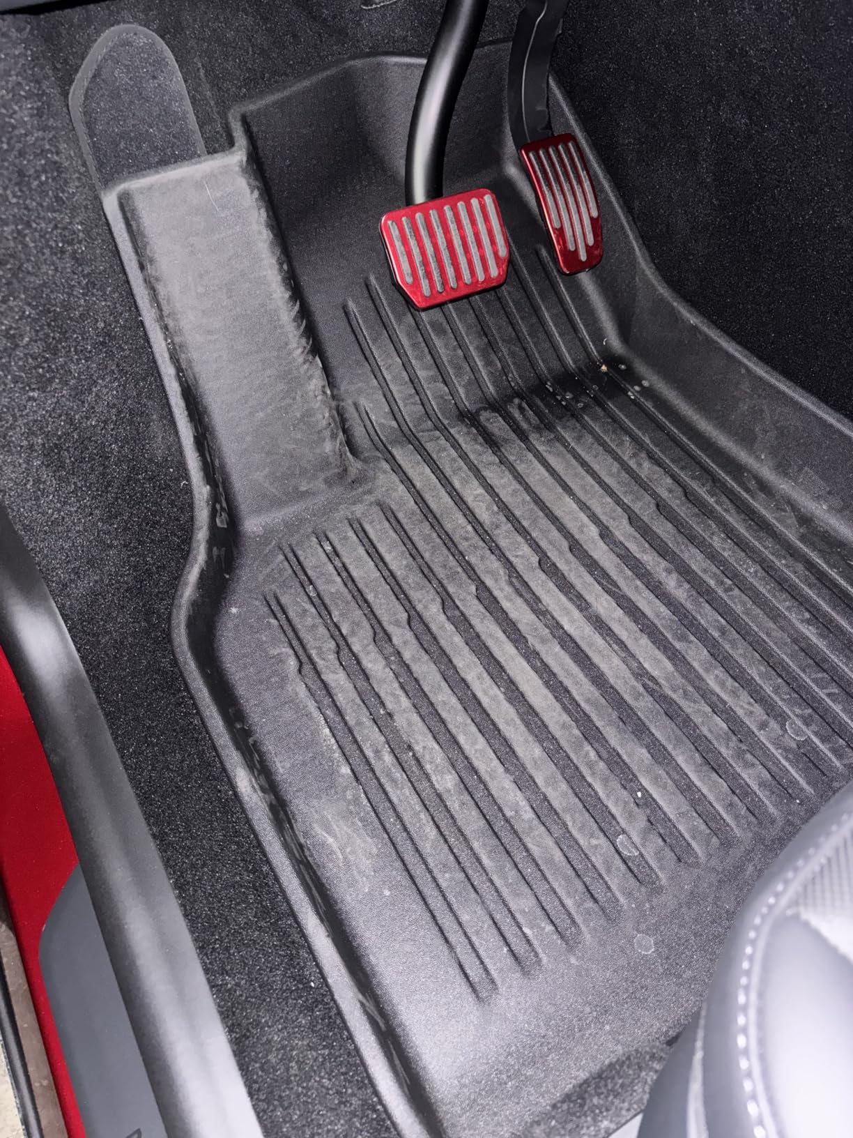 Foot Pedal Pads Set for Tesla Model 3 Model Y, Non-Slip Performance Aluminum Car Accessories Brake & Accelerator Pedal Covers for Model 3/Y (Silver) customer photo 1