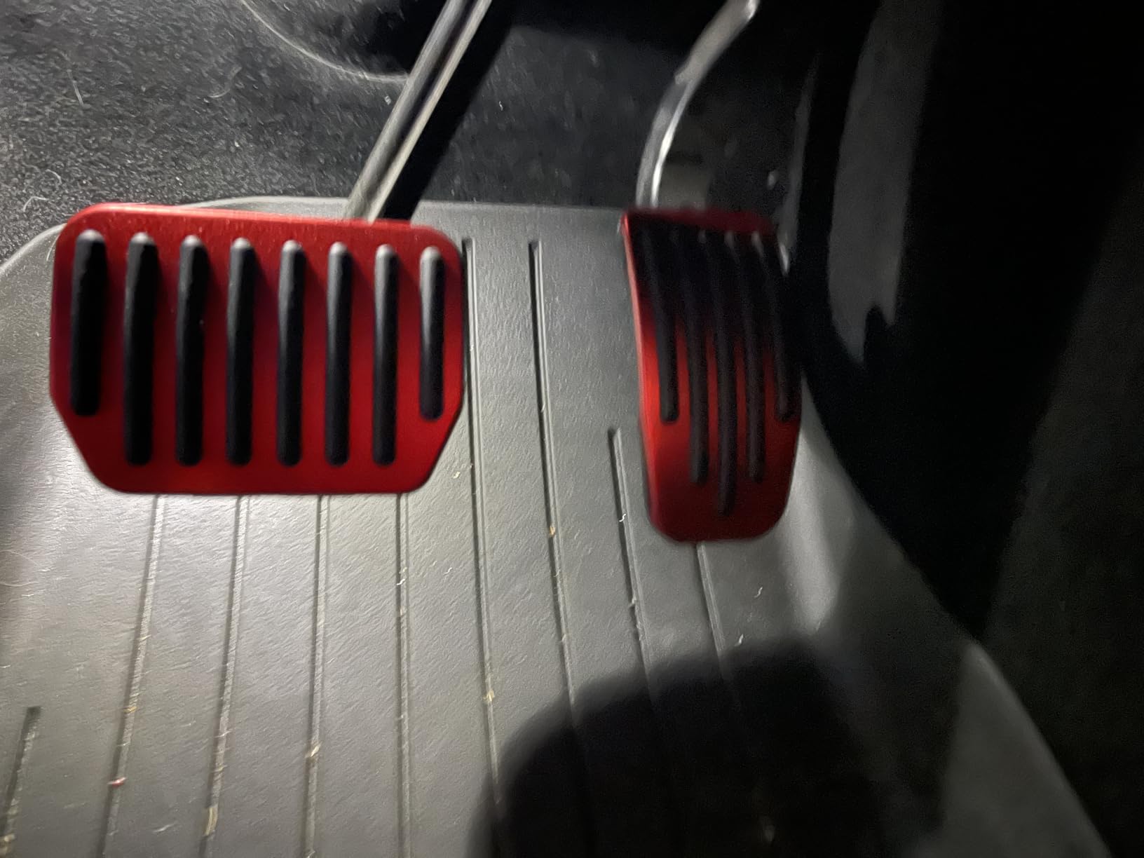 Foot Pedal Pads Set for Tesla Model 3 Model Y, Non-Slip Performance Aluminum Car Accessories Brake & Accelerator Pedal Covers for Model 3/Y (Silver) customer photo 2