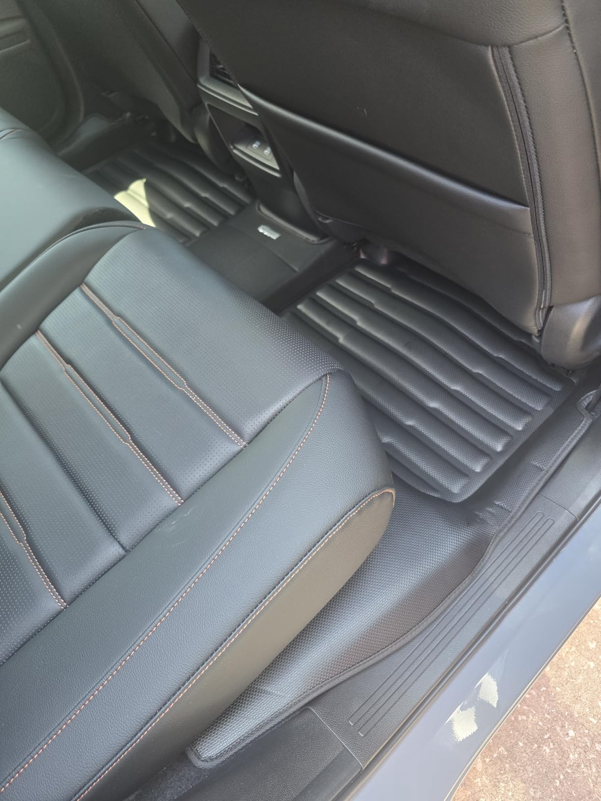 TuxMat Custom Car Mats for Honda CR-V 2023-2027 Models - Maximum Coverage, All Weather, Laser Measured - This Full Set Includes 1st and 2nd Rows customer photo 1