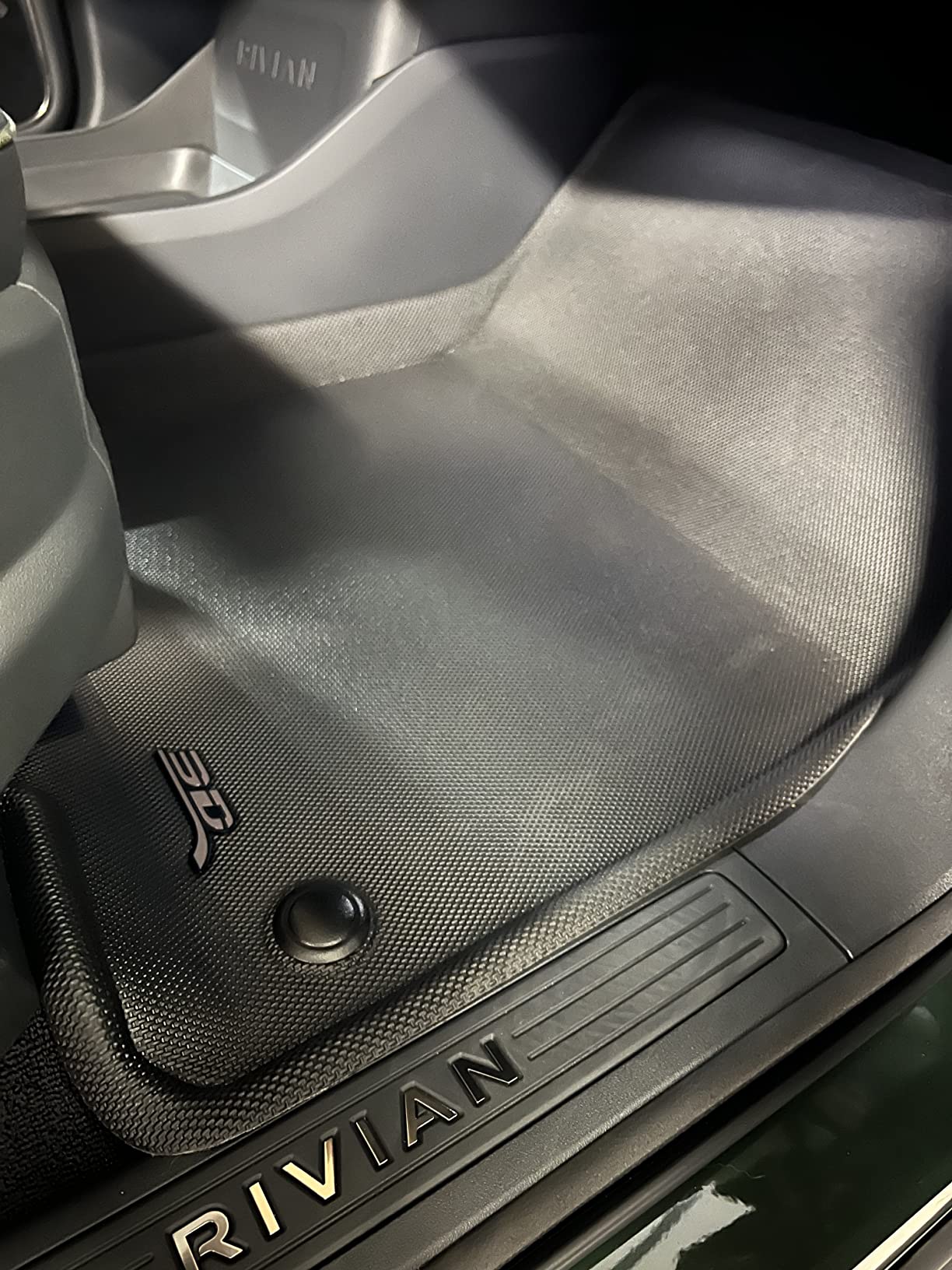 3D MAXpider Custom Fit Kagu Floor Mat (Black) Compatible with Rivian R1T 2022-2024 - Full Set customer photo 2