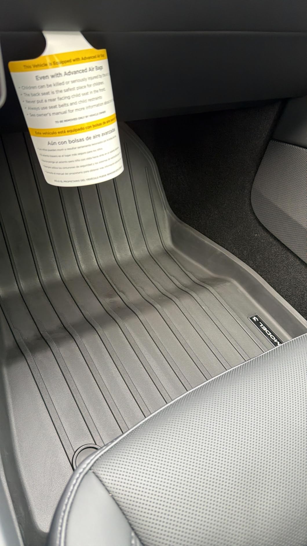 Pedigree Floor Mats Compatible with Tesla Model 3, Custom Fit Floor Liners for 2025 2024 Tesla Model 3, 1st & 2nd Row All Weather Protection customer photo 1