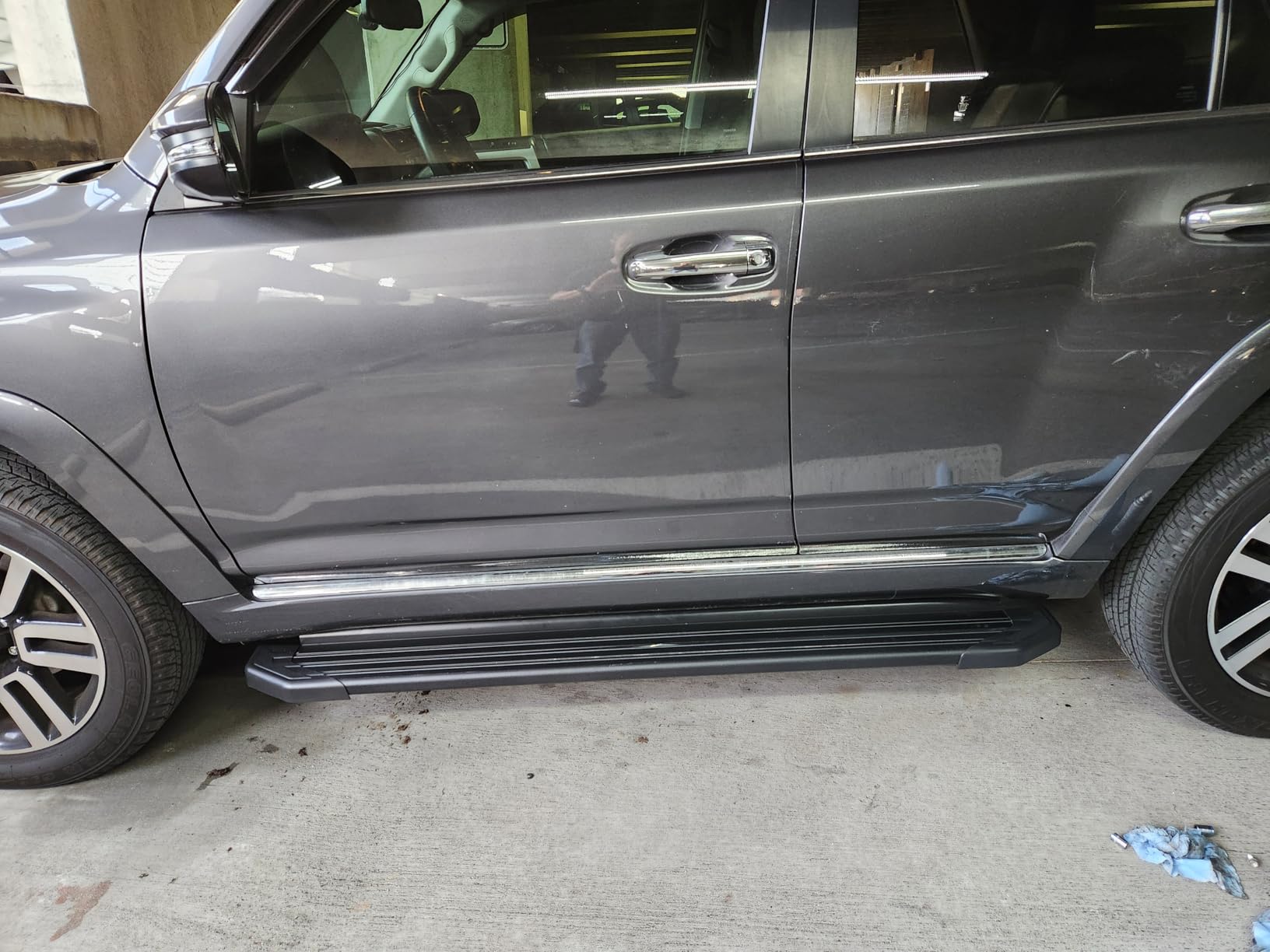 5.5Inch Aluminum Side Steps Running Boards Compatible with Toyota 4Runner 2010-2024 Limited & 2010-2013 SR5 & 2020-2022 Nightshade Edition & 2022-2024 TRD Sport (Include Side Skirts) customer photo 2