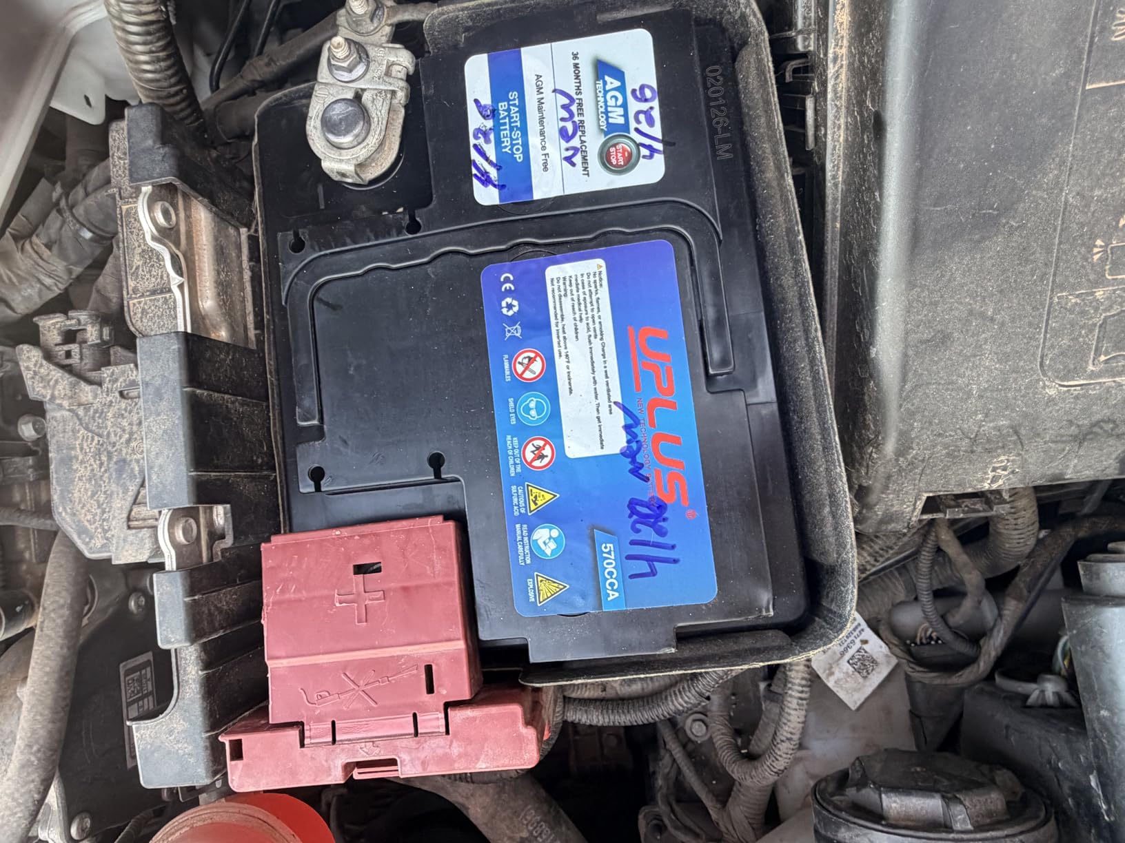 UPLUS BCI Group 48 Car Battery, AGM-L70-M Maintenance Free 12V 70Ah Premium AGM Batteries H6 L3 Automotive Battery, 760CCA, 120RC customer photo 1