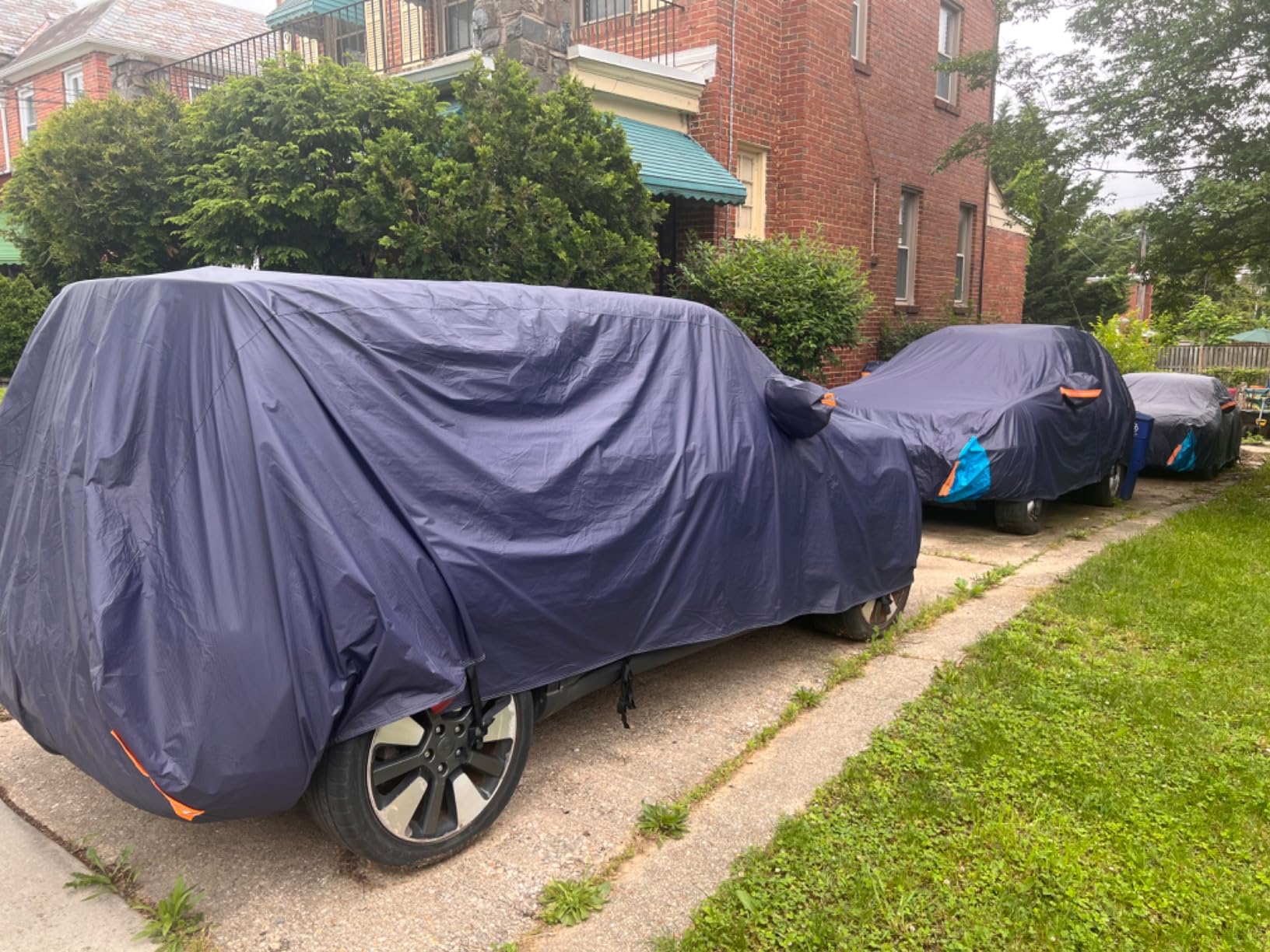 Truck Cover Waterproof All Weather for Automobiles, 6 Layers Outdoor Full Exterior Cover Rain Sun UV Snowproof Protection customer photo 1