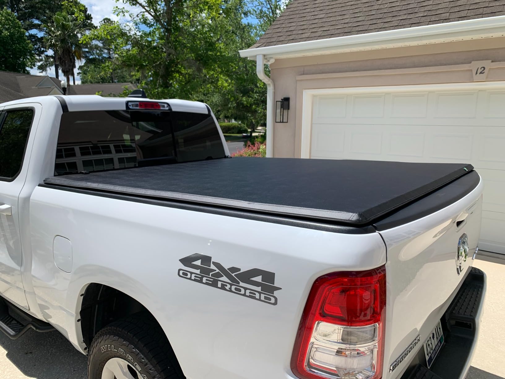 AUTOSAVER88 Soft Quad-fold Truck Bed Tonneau Cover Compatible with 2009-2026 Dodge Ram 1500 (Classic & New) 5.7ft Bed Without Rambox customer photo 2