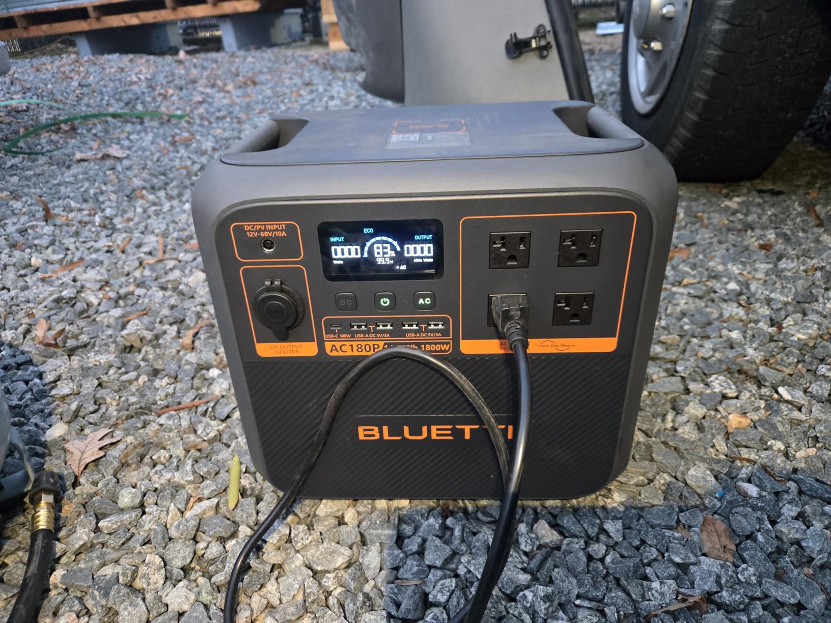BLUETTI AC180P Portable Power Station, 1440Wh LiFePO4 Battery Backup w/ 4 1800W (2700W Power Lifting) AC Outlets, 0-80% in 45Min, Solar Generator for Camping, Off-grid, Power Outage customer photo 1