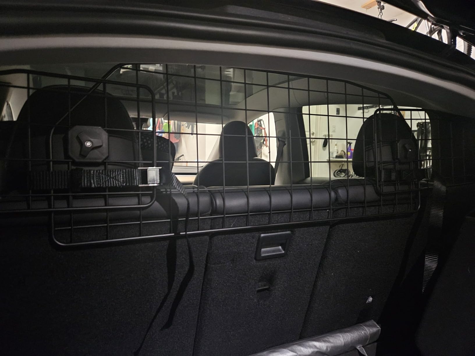 Pawple Dog Car Barrier Compatible with Tesla Model Y - Adjustable Large Pet Divider, Heavy-Duty Wire Mesh Fence customer photo 1