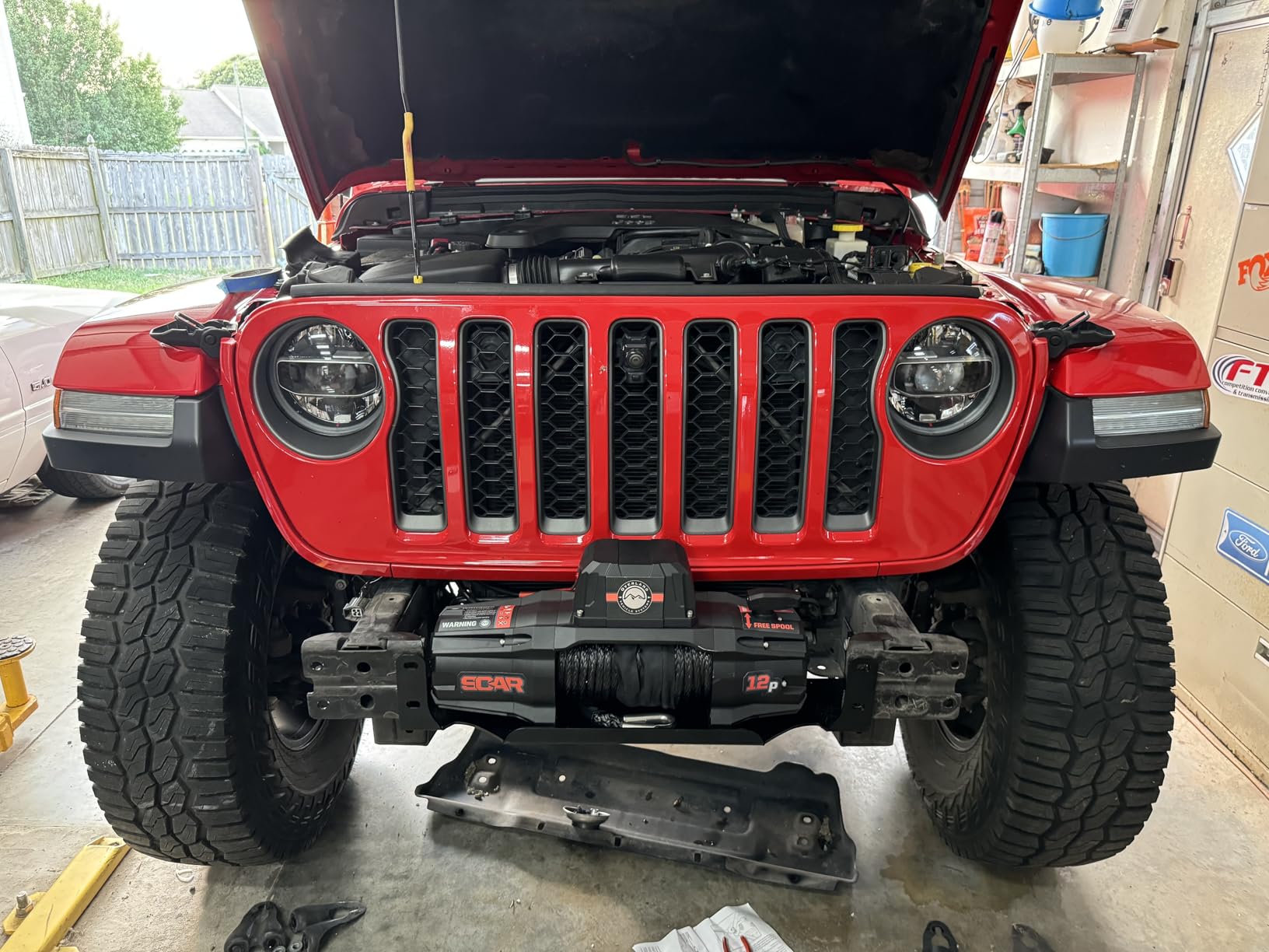 Overland Vehicle Systems Scar Off Road 12V Electric Winch with Synthetic Rope & Wireless Remote - 12,000 lb customer photo 1