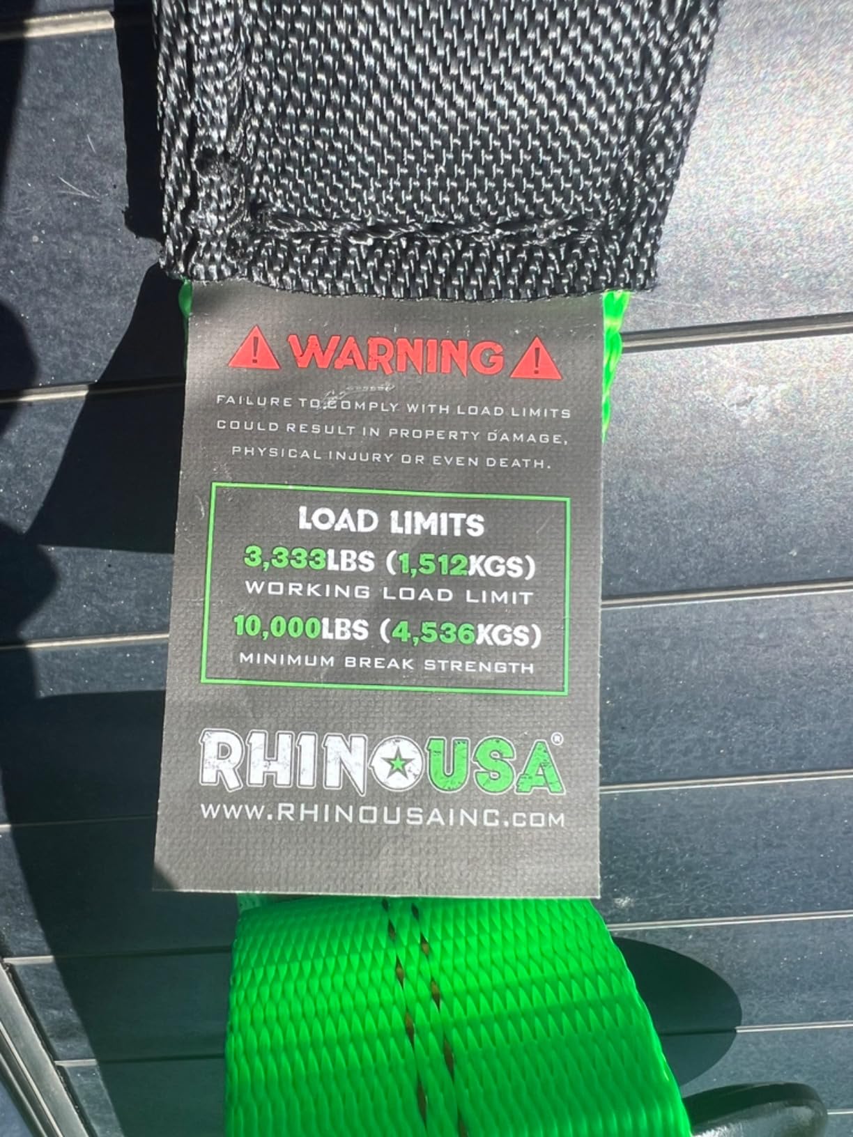 Rhino USA Tow Strap with Hooks (2 Inch x 20 Foot) Lab Inspected 10,321lbs Break Strength - Heavy Duty Emergency Towing Straps with Forged Steel Hooks for Roadside Recovery customer photo 2