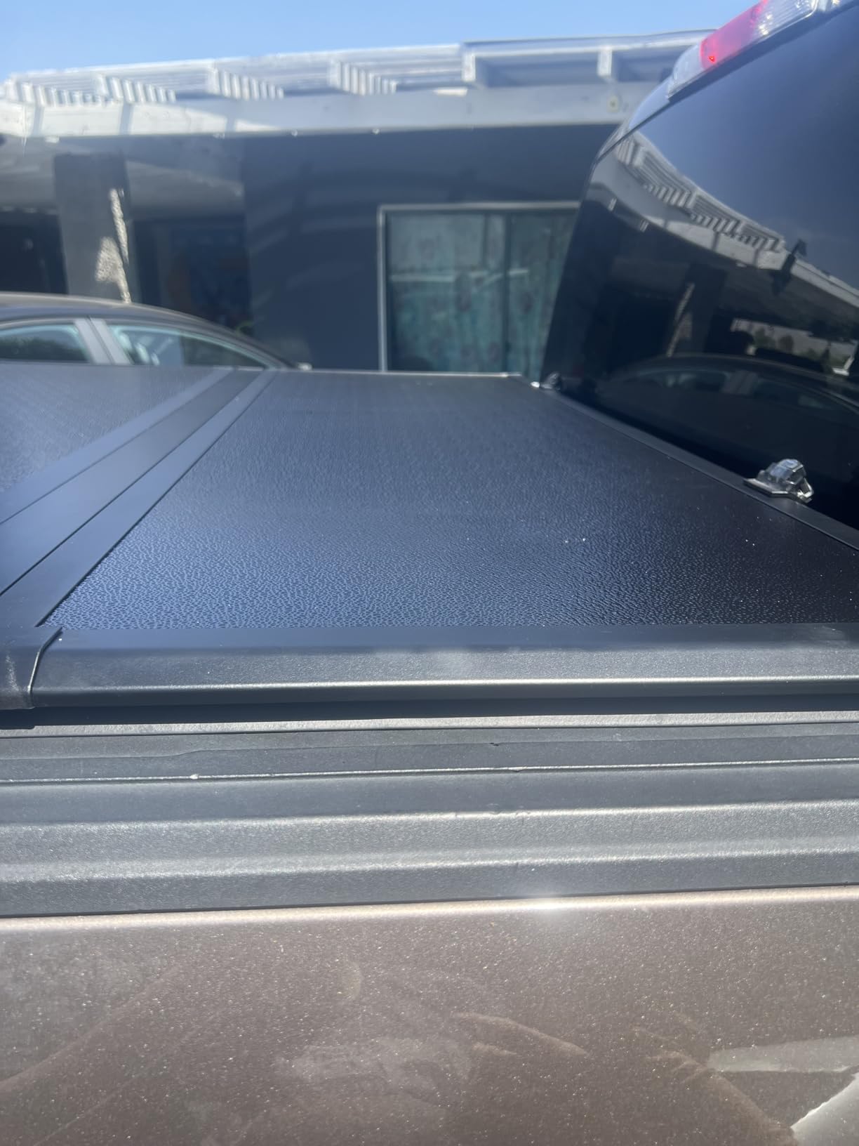 OEDRO FRP Hard Tri-fold Tonneau Cover Fold Truck Bed Covers Compatible with 2015-2026 Ford F-150 with 5.5 Feet Bed customer photo 1