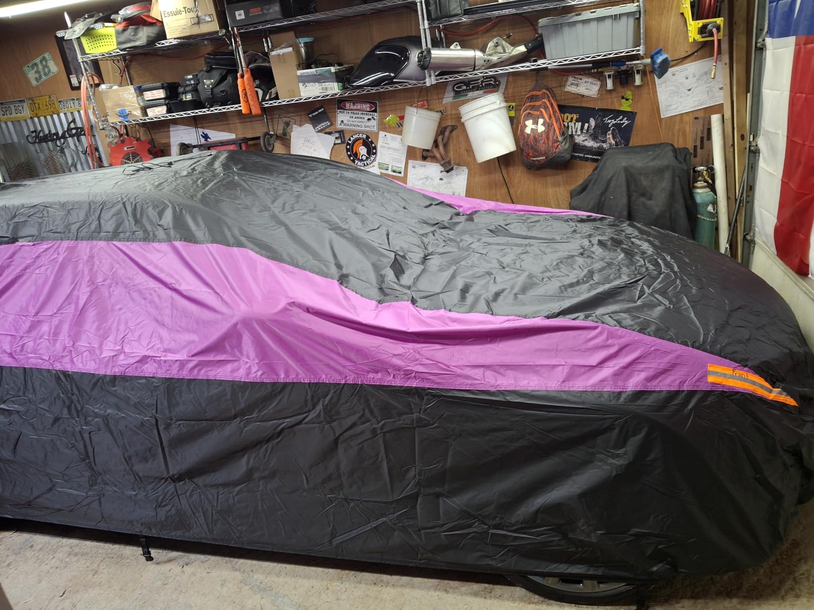 MORNYRAY Waterproof Car Cover All Weather Snowproof UV Protection Windproof Outdoor Full Truck Cover, Universal Fit customer photo 1