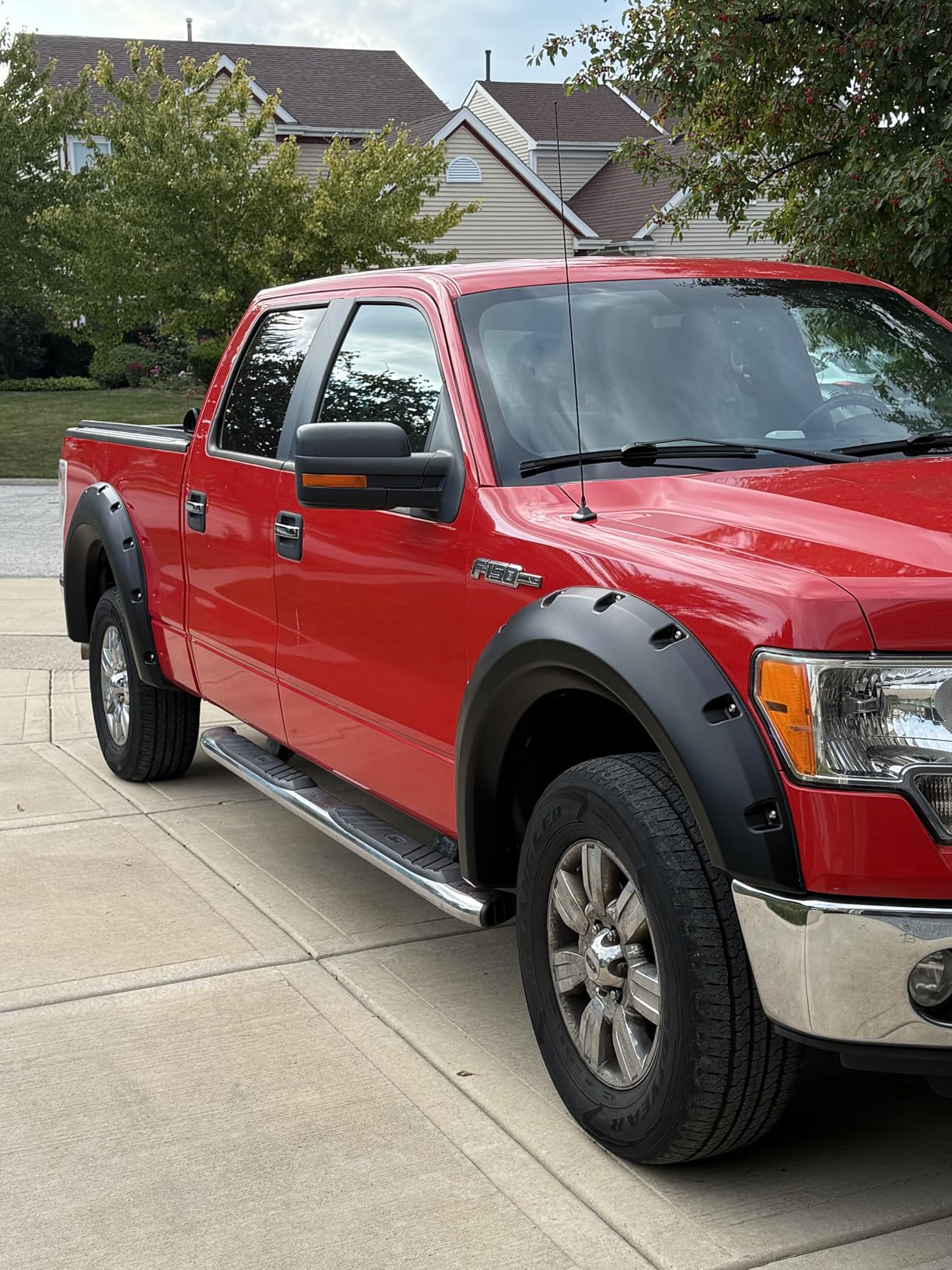 YITAMOTOR Fender Flares Replacement for 2009-2014 Ford F-150 F150, Front & Rear Fender Set, Smooth Black Finish Pocket Rivet Style (Not Fit Raptor) customer photo 1