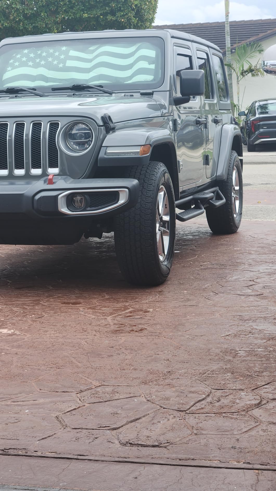 Running Boards Compatible with Jeep Wrangler JK JKU 2007-2018 Unlimited 4 Doors, 6