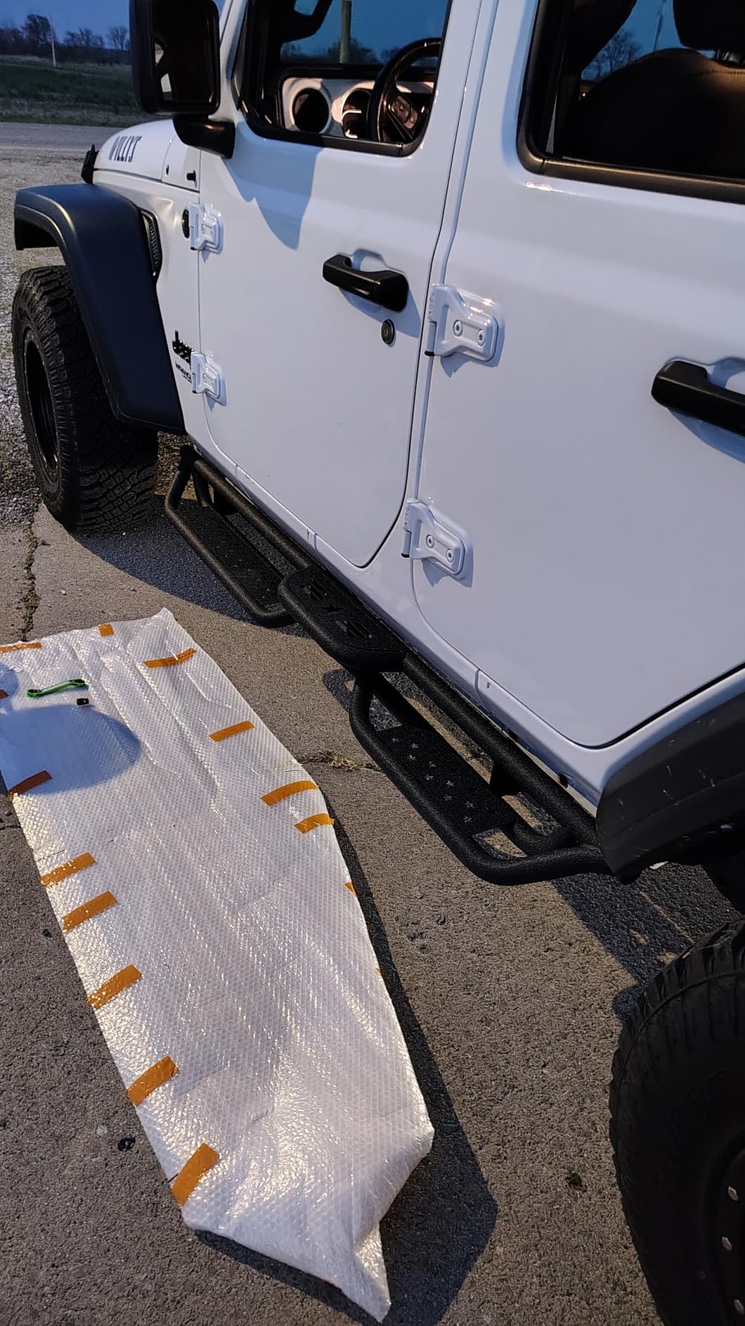 Running Boards Compatible with Jeep Wrangler JK JKU 2007-2018 Unlimited 4 Doors, 6