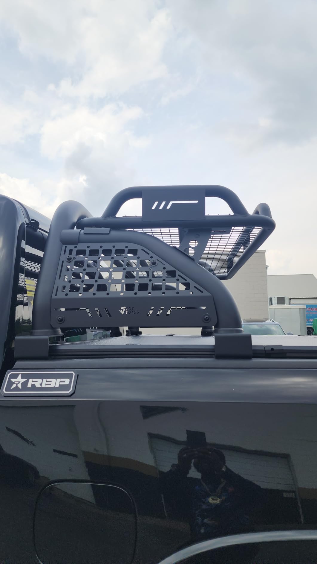 JOYTUTUS Roll Bar with Cargo Basket for Full-Size Truck, Extendable Chase Rack Pickup Sports Bar customer photo 2