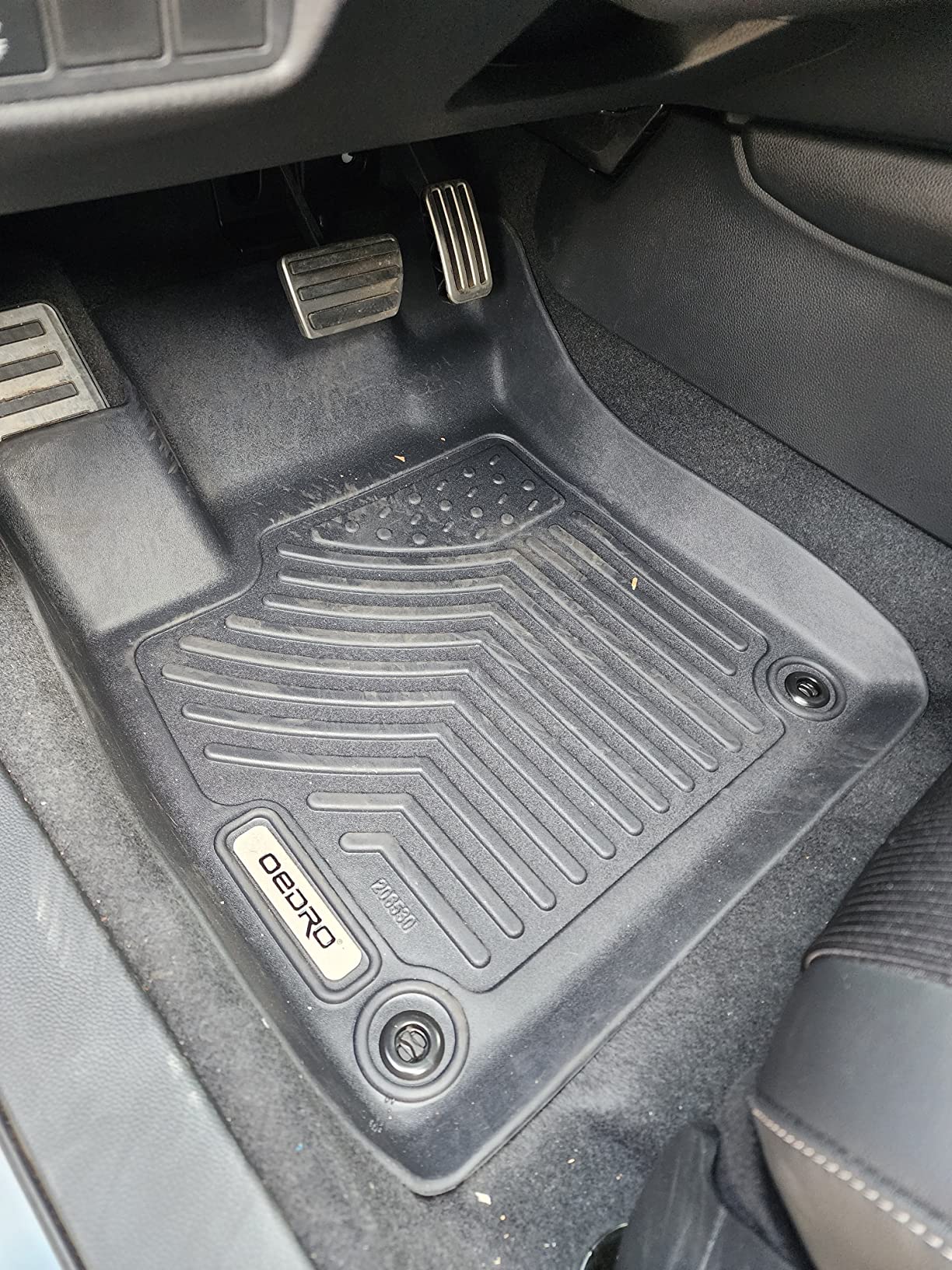 OEDRO Floor Mats Fits for Tesla Model Y 5-Seater 2024-2020 Custom Fit All Weather TPE Automotive Interior Cargo Liners Trunk Mats Accessories for Model Y (NOT for Model Y Juniper) 6 Pcs Mats Set customer photo 1