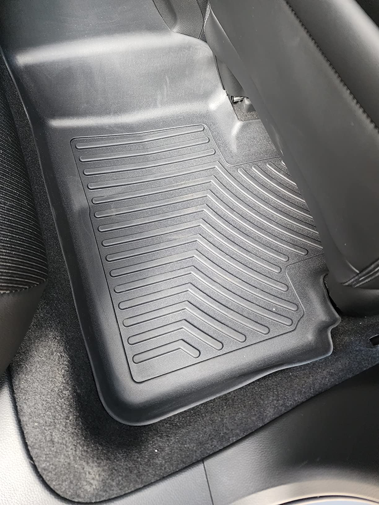 OEDRO Floor Mats Fits for Tesla Model Y 5-Seater 2024-2020 Custom Fit All Weather TPE Automotive Interior Cargo Liners Trunk Mats Accessories for Model Y (NOT for Model Y Juniper) 6 Pcs Mats Set customer photo 2