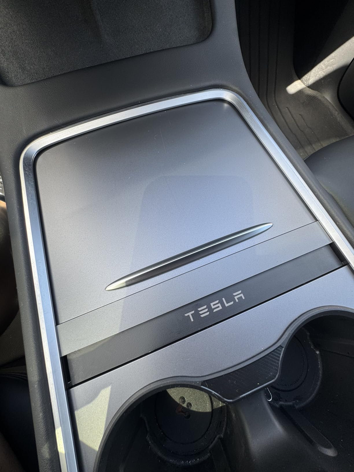 Car USB Hub Charger for Tesla Center Console with Fast Charging Retractable Cables Phone Charger Docking Station Accessories(2 Type-C(Model Y 2021-2024 & Model 3 2021-2023)) customer photo 2