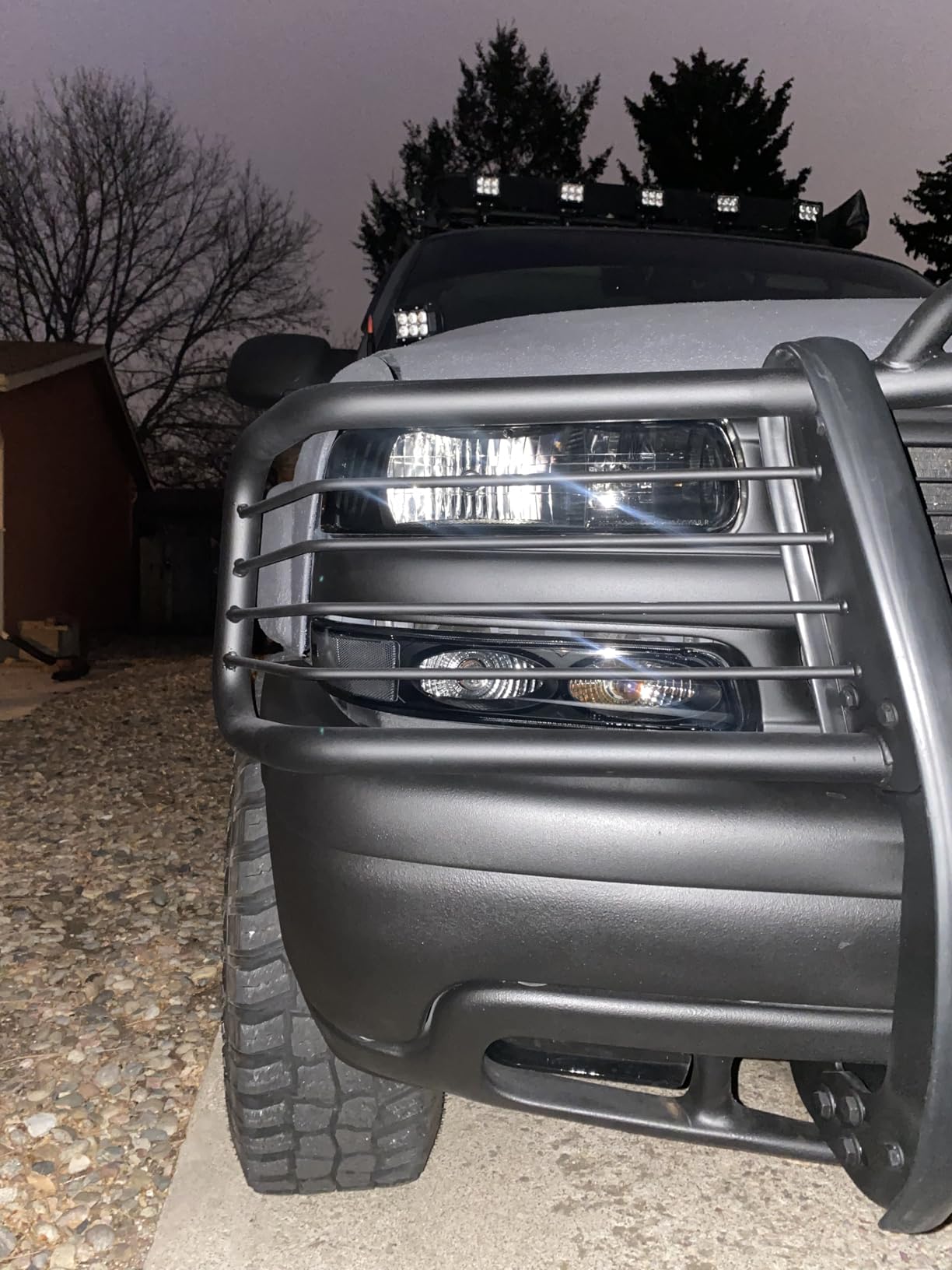 Kojem Front Brush Guard Compatible with 1999-2006 Chevy Tahoe, Suburban, GMC Yukon/Yukon XL 1500 Grille Protection Guard customer photo 2