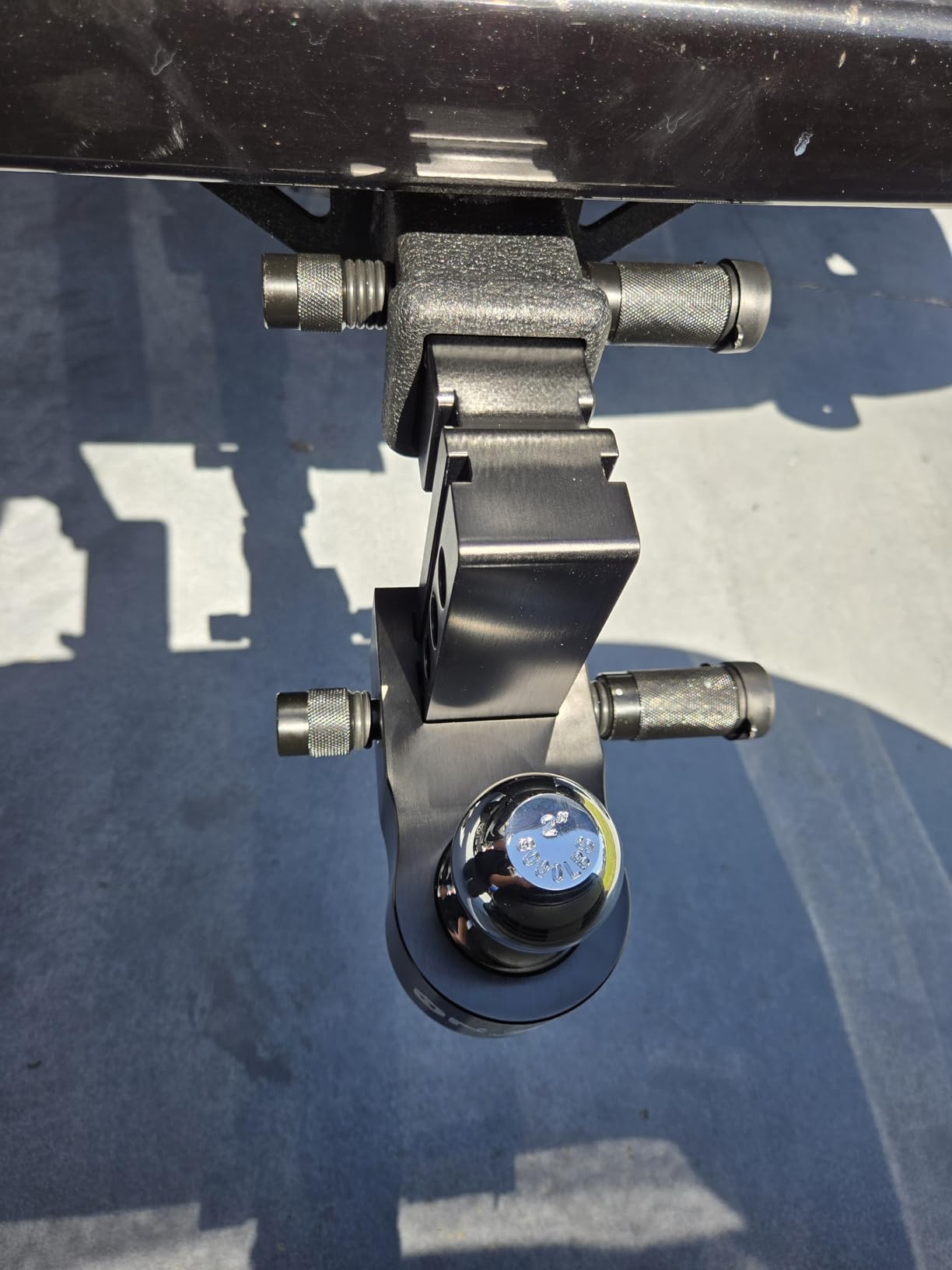 Adjustable Trailer Truck Drop Hitch - Fits 2 Inch Receiver Only, 6 Inch Drop Dual Ball Mount 2