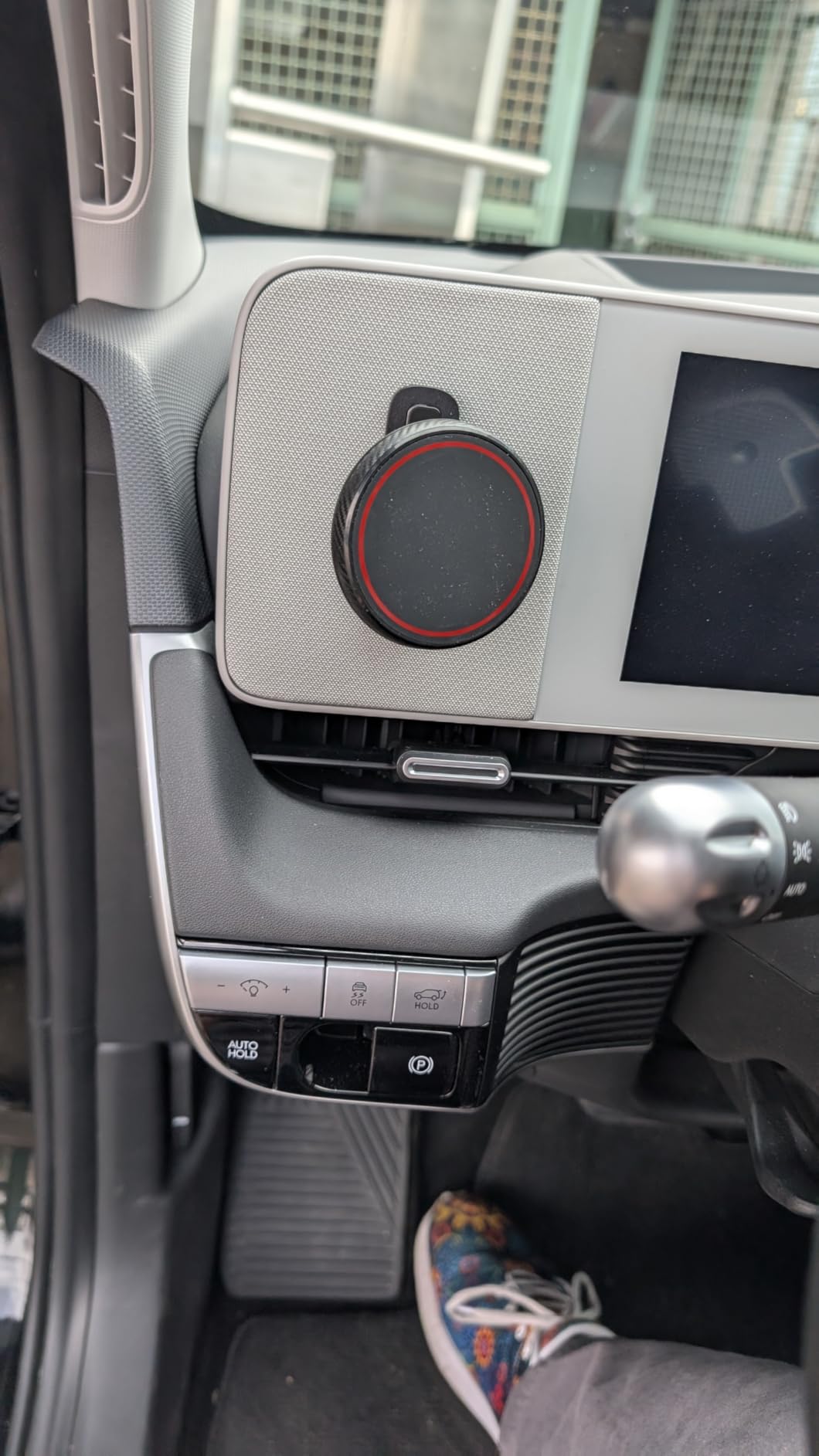 Designed for Hyundai Ioniq 5 Phone Mount, Magnetically Attaches to Metallic Dashboard for 2024 2025 Hyundai Sonata Kona & 2022-2025 Ioniq5 2026 Ioniq 9 [Compatible with MagSafe] customer photo 2