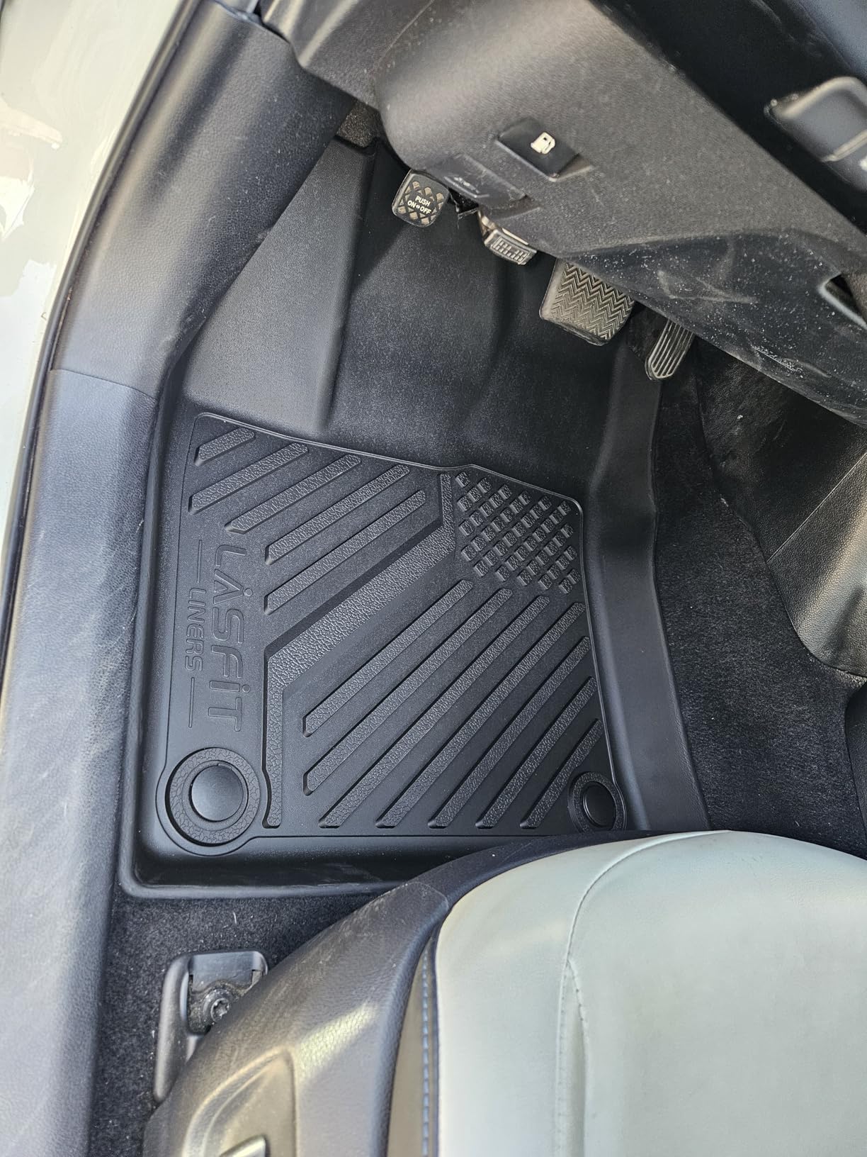 LASFIT Floor Mats for Toyota Tacoma 2024 2025 2026 Double Cab Auto Tran Gas | Not Fit Hybrid, All Weather Custom Fit Anti-Slip TPE Floor Liners Accessories customer photo 2