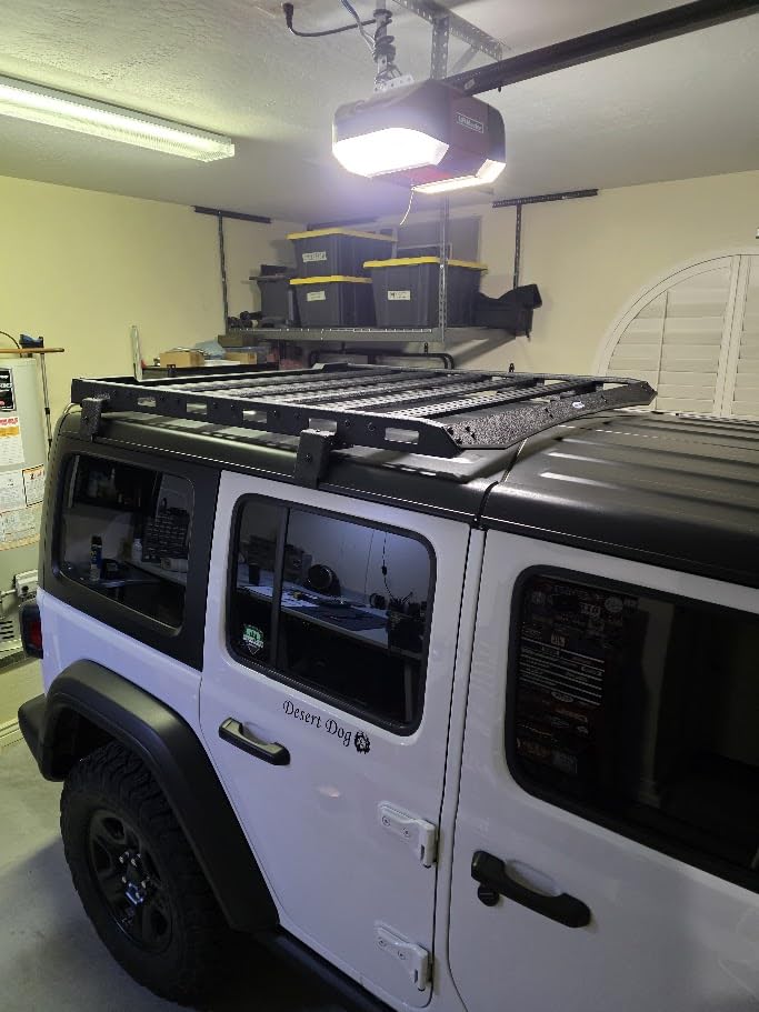 Hooke Road Gladiator Roof Rack with Aluminum Crossbars for 2018-2026 Jeep Wrangler JL 2/4 Doors & Gladiator JT (Hard Top Only), Sturdy Cargo Basket Storage Rack for Overlanding and Camping Trips customer photo 1