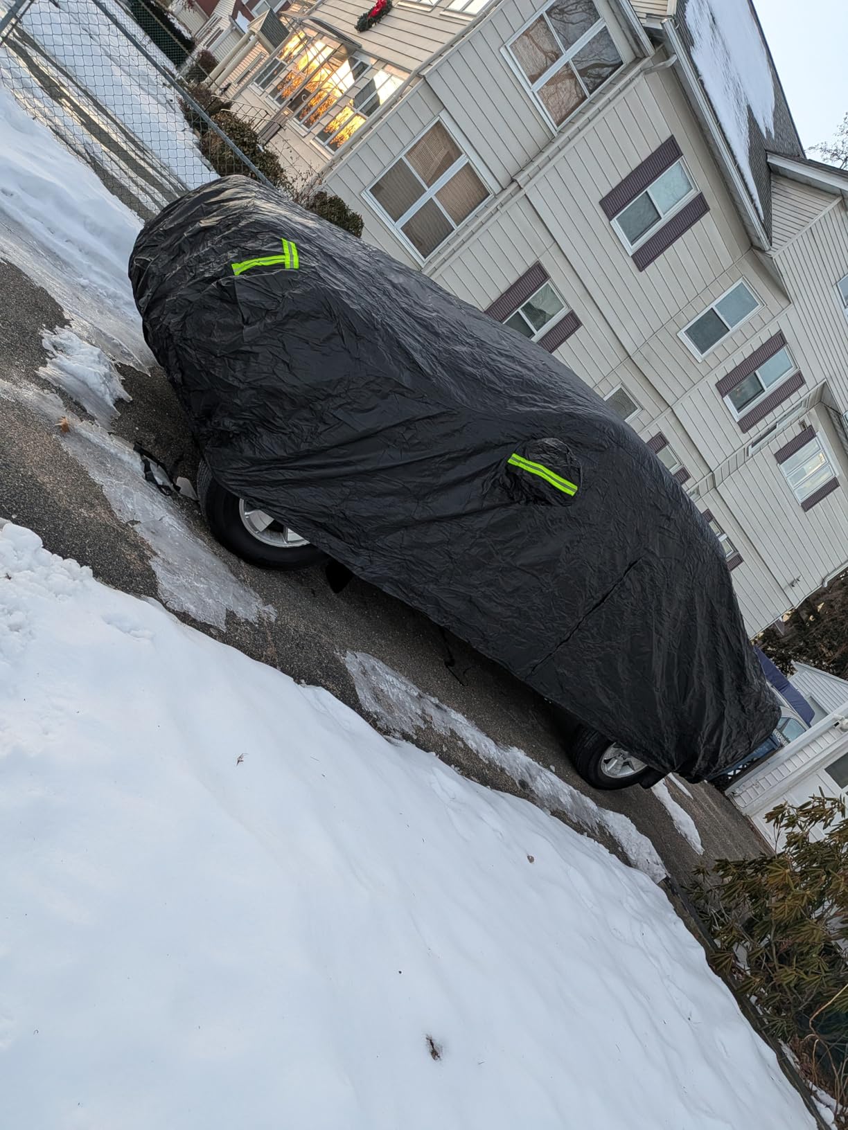 Car Cover Custom Fit for Toyota Tundra 2007-2026,6 Layers Truck Cover Waterproof All Weather for Automobiles,Outdoor Full Exterior Cover Black,Up to 233.6 inch, 5.5 Bed Length customer photo 1
