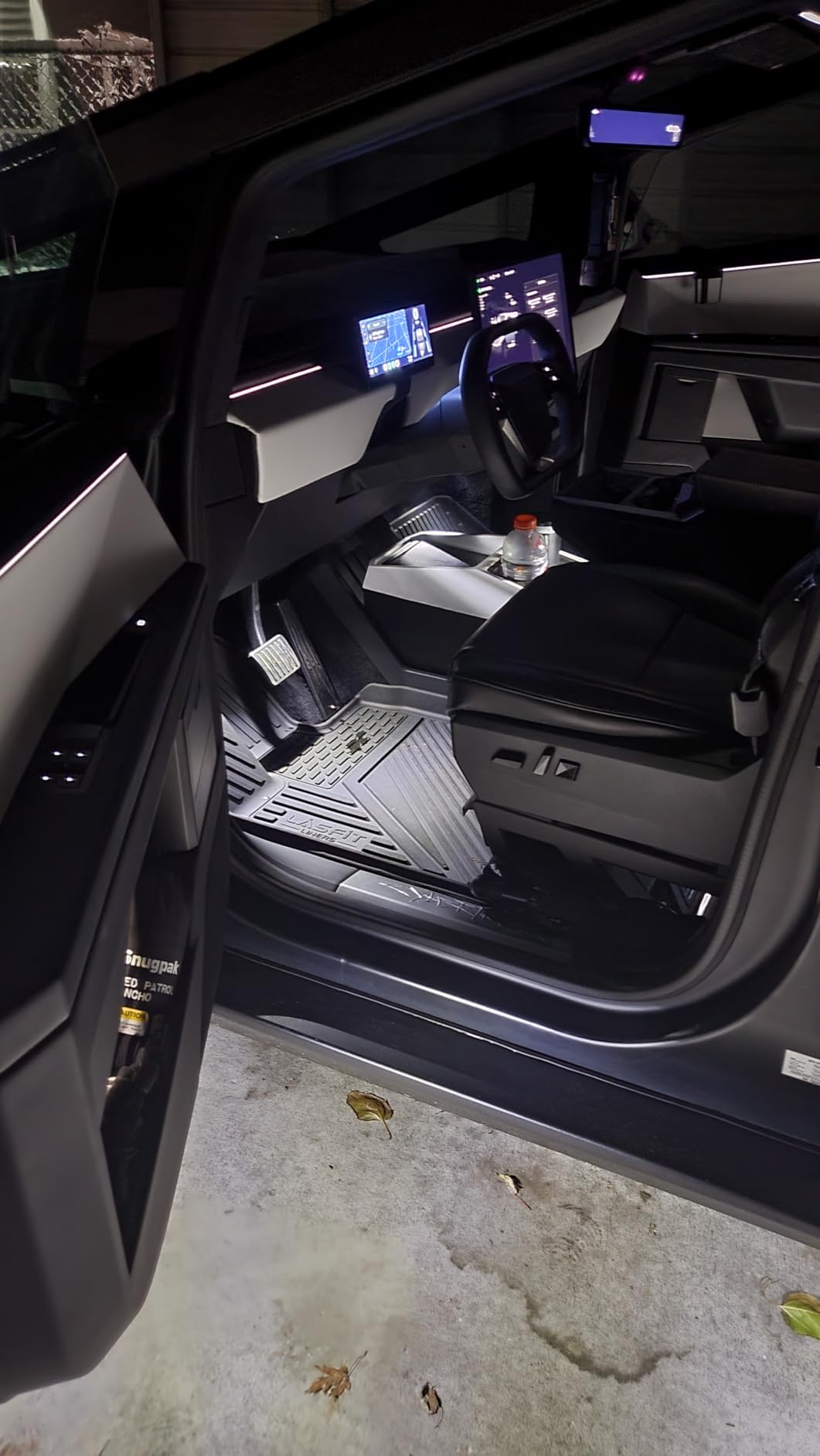 LASFIT Premium Extra Thick Floor Mats for Tesla Cybertruck 2023-2026 All Weather TPE Custom Fit Pickup Interior Accessories Front Rear Car Liner 1st & 2nd Rows Set customer photo 2