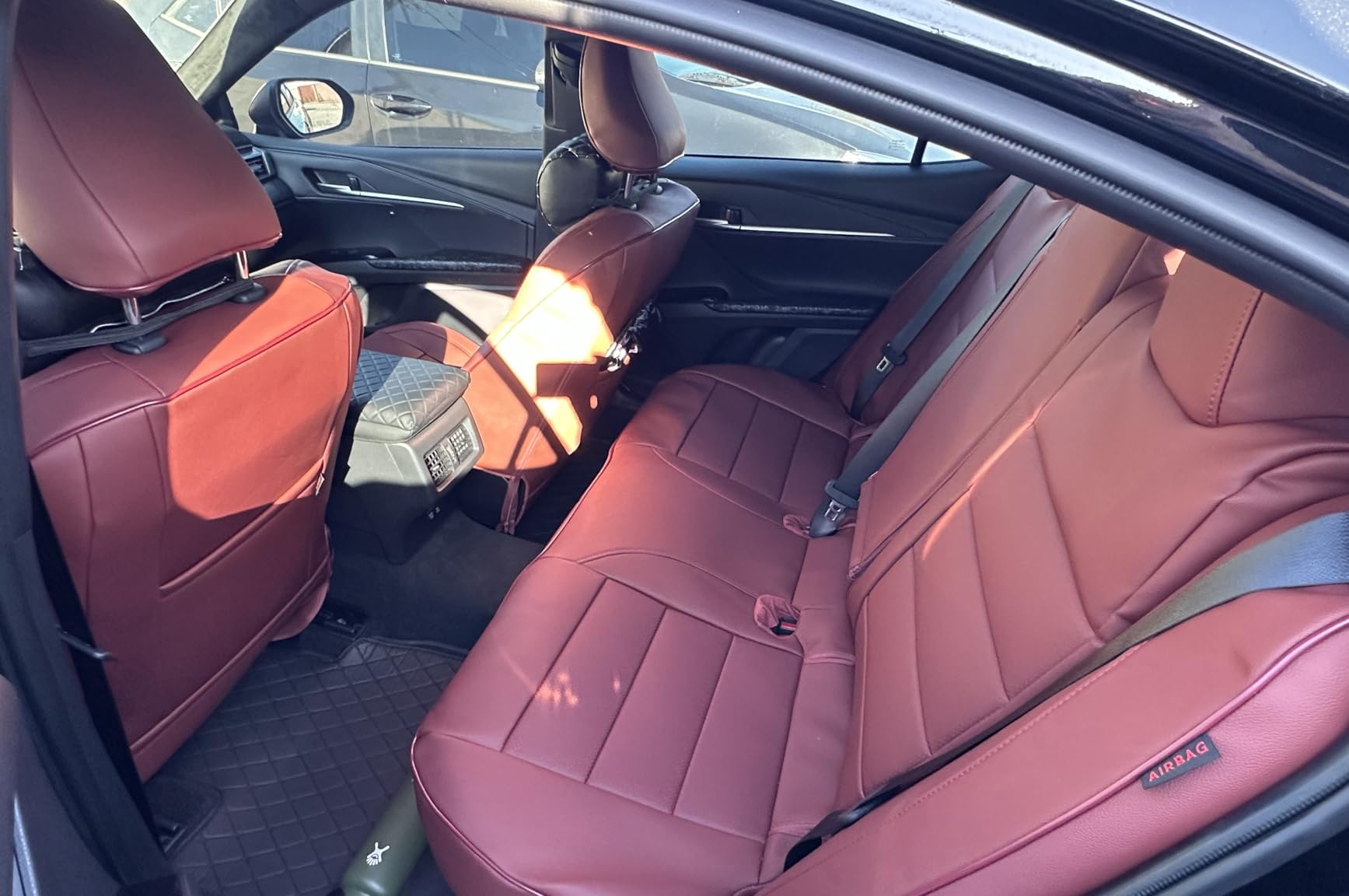 EKR Camry Seat Covers for Toyota Camry SE,LE 2025 2026 Waterproof Leather Car Seat Cover Full Set for Trucks SUV-Faux Leather (Black) customer photo 1