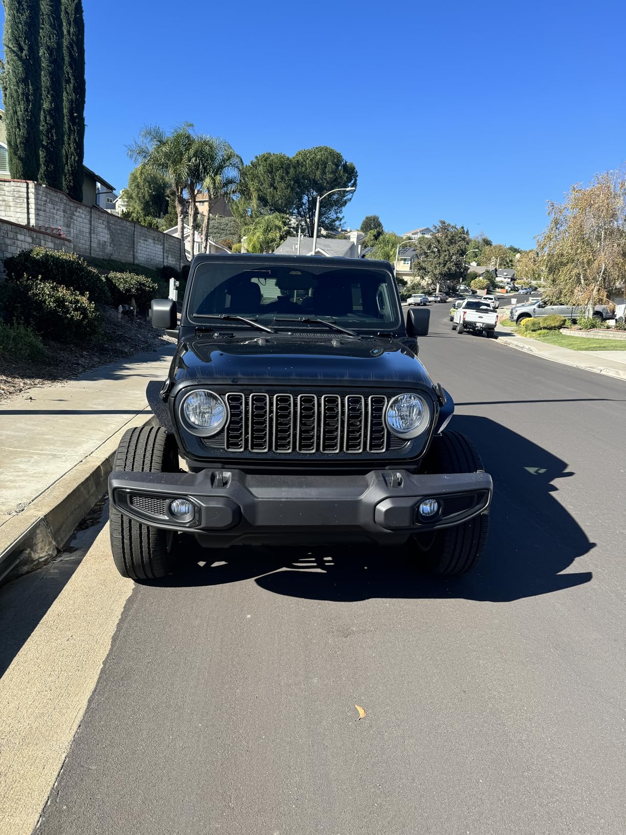 for JK Flat Style Front and Rear Fender Flares 4-Piece Combo Compatible with 2007-2018 Jeep Wrangler JK JKU Unlimited Heavy Duty Steel Off-Road Wheel Fenders Kit, Textured Black (2/4 Doors) customer photo 2
