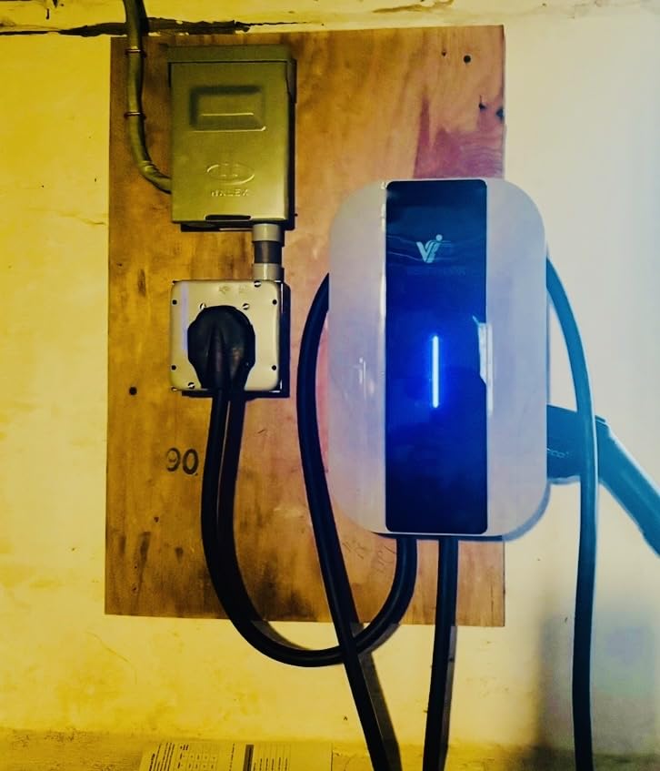 Level 2 EV Charger 40 Amp, EV Chargers for Home 240V, Electric Car Charger 9.6kW, Outdoor/Indoor Electric Vehicle Fast Charging Stations, EVSE with NEMA 14-50 Plug, 25ft Cable, J1772 customer photo 2