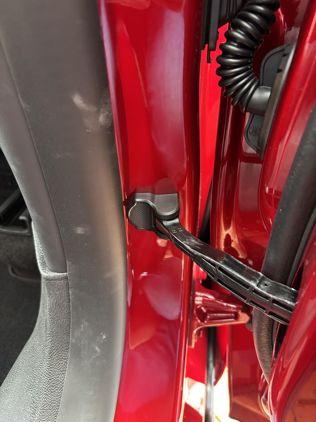 BASENOR 2017-2026 Tesla Model Y Juniper Model 3 Highland Door Lock Cover Protector Anti-Rust [Carbon Edition] [No Tape Requried], Door Striker Latches Stopper Covers for Model Y (8PCS)/Model 3 (6PCS) customer photo 1