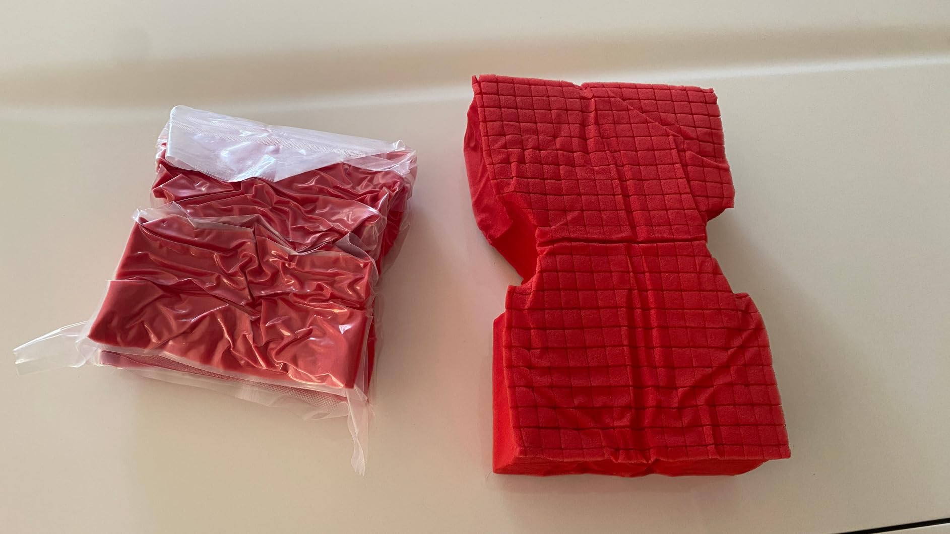 Car Wash Sponge, SPTA 3 Pack Big Red Sponge, Scratch-Free Car Cleaning Sponge, Durable Cross Cut Grid Sponge for Auto Multi Use Cleaning Washing Surfaces customer photo 1