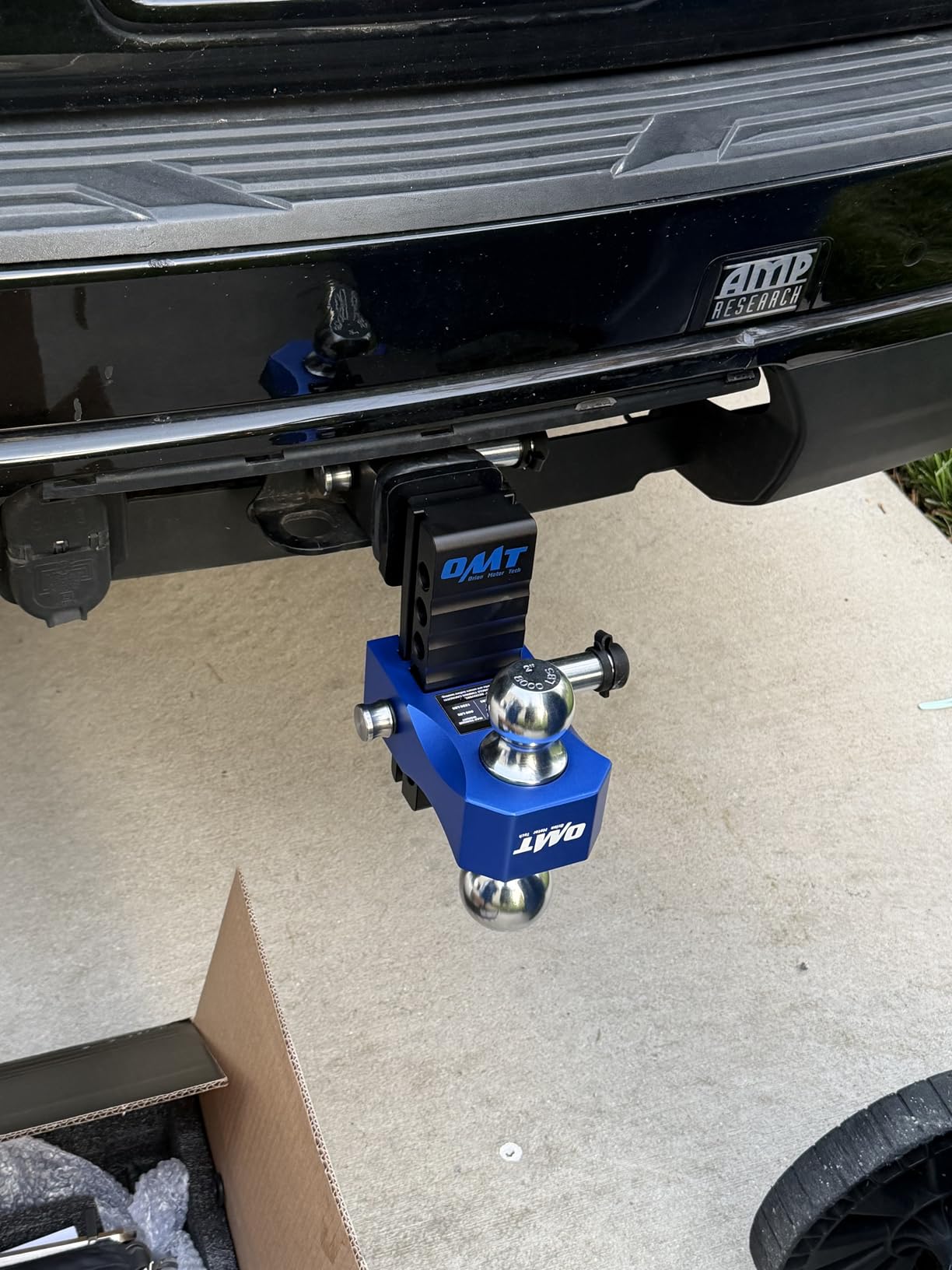 Orion Motor Tech Adjustable Trailer Hitch, Fits 2 in Receiver 6 in Drop & Rise Hitch, 12500 LBS GTW, Class 3, 4 Hitch, Heavy Duty Aluminum Drop Hitch for Truck with Three Anti-Theft Locking Hitch Pins customer photo 1
