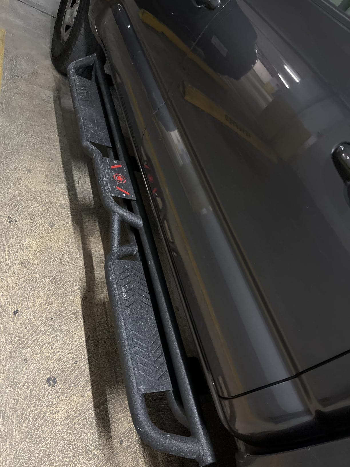 YZONA Running Boards Side Steps Compatible with 2005-2023 Toyota Tacoma Double Cab & Crew Cab (4 Full-Size Doors), Heavy-Duty Two Stair Design Side Rails Nerf Bar Rock Sliders, Textured Black customer photo 2